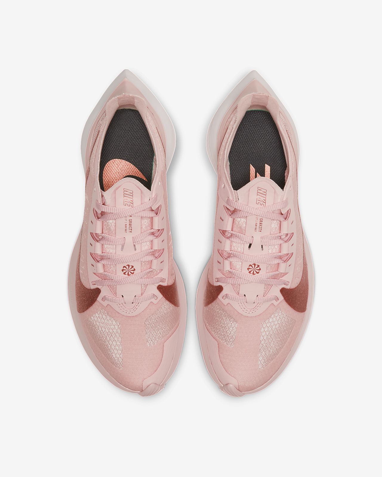 peach nike shoes