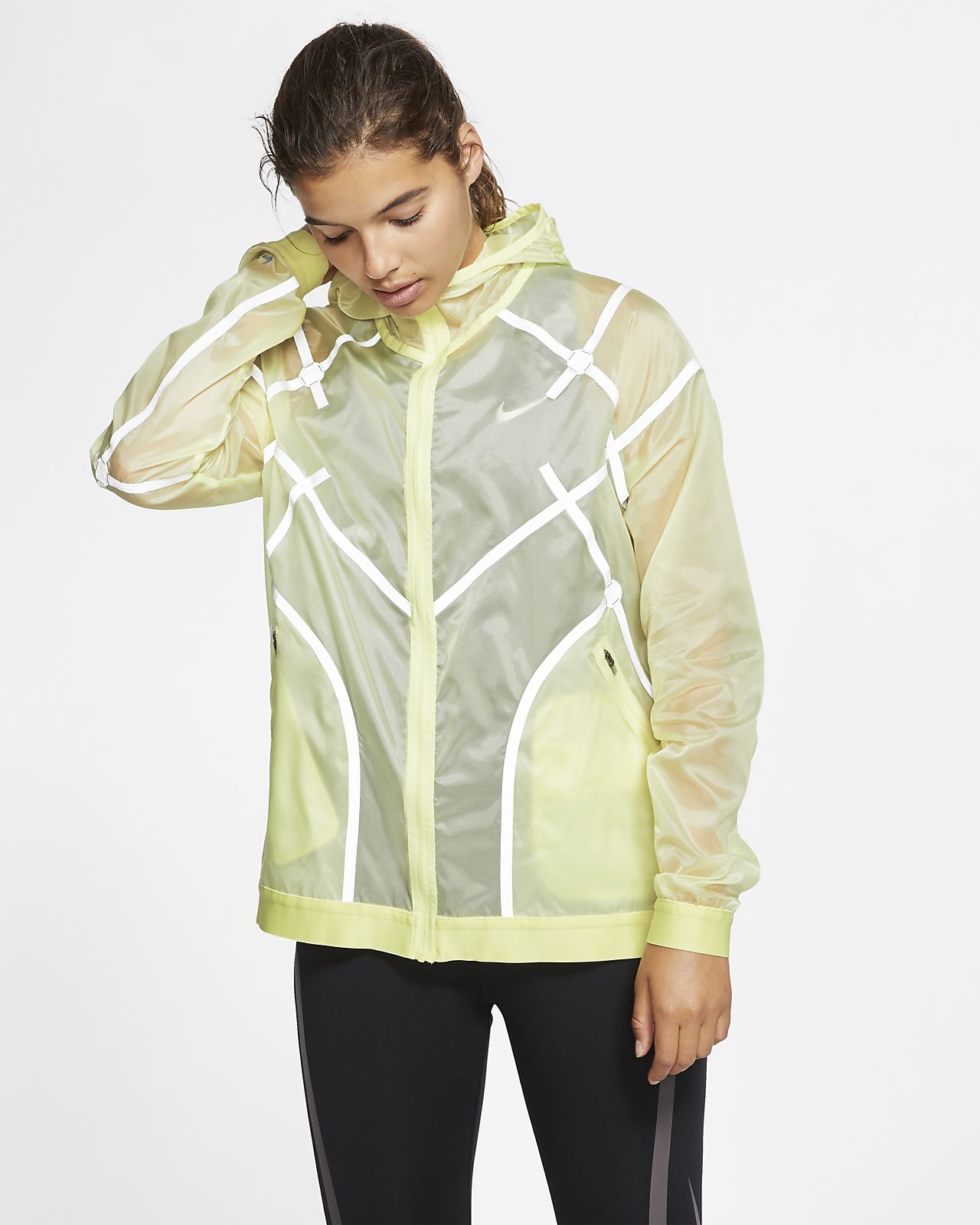 nike air hooded running jacket