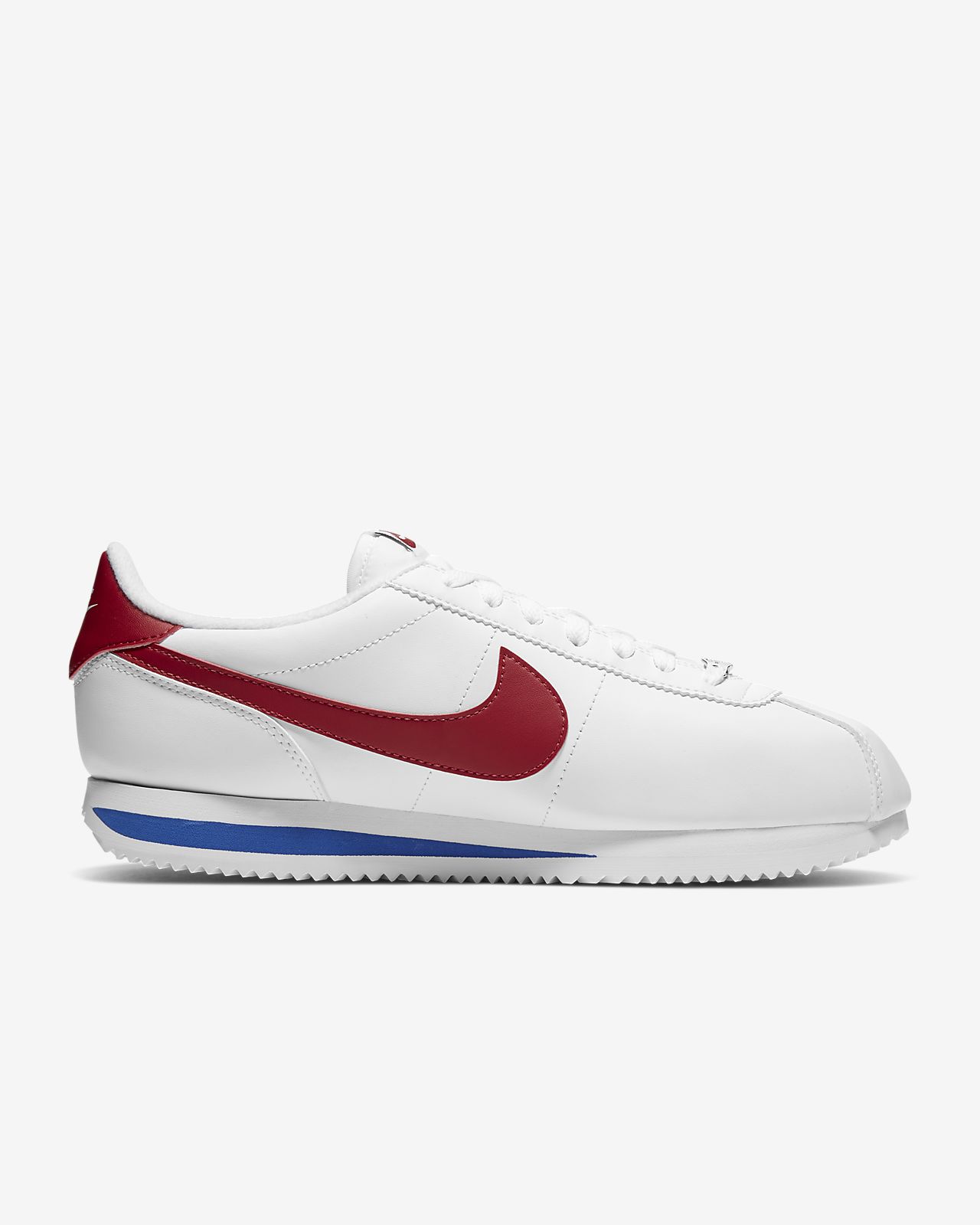 white air forces with red nike sign