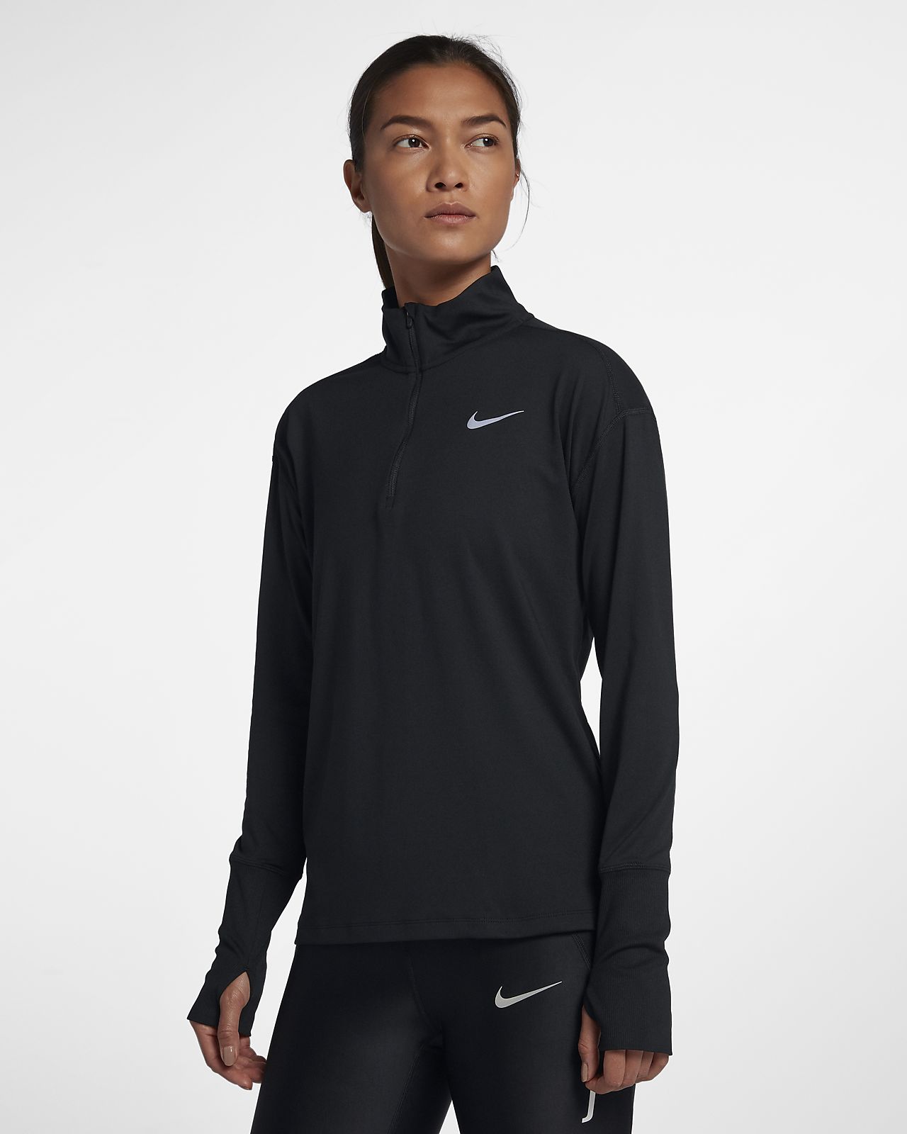 Nike Hardlooptop met halflange ritssluiting voor dames Nike Hardlooptop met halflange ritssluiting voor dames