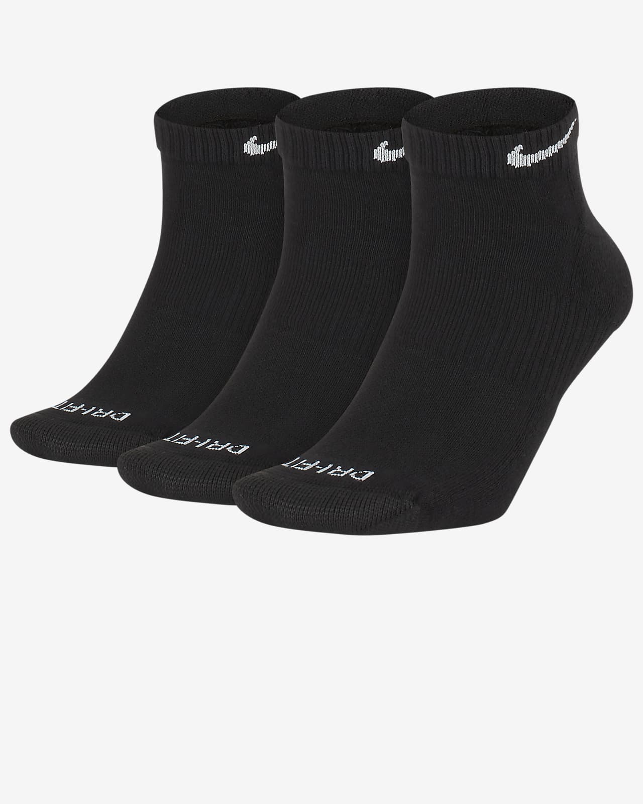 Calcetines de entrenamiento hasta el tobillo Nike Everyday Plus Cushioned (3 pares)