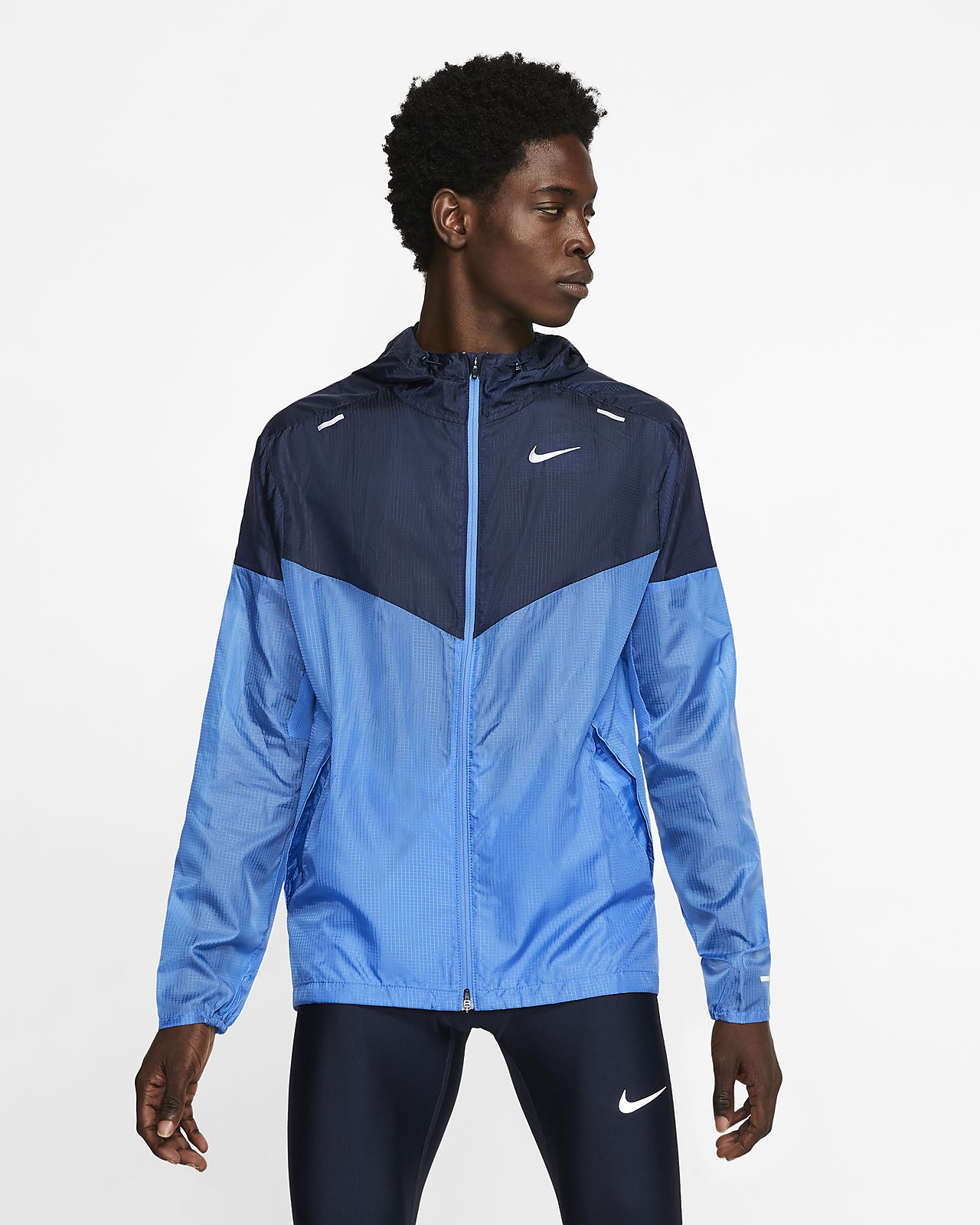 nike windrunner azul