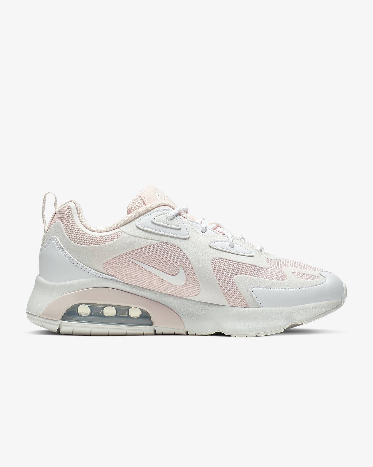 nike air max 200 women's pink and white