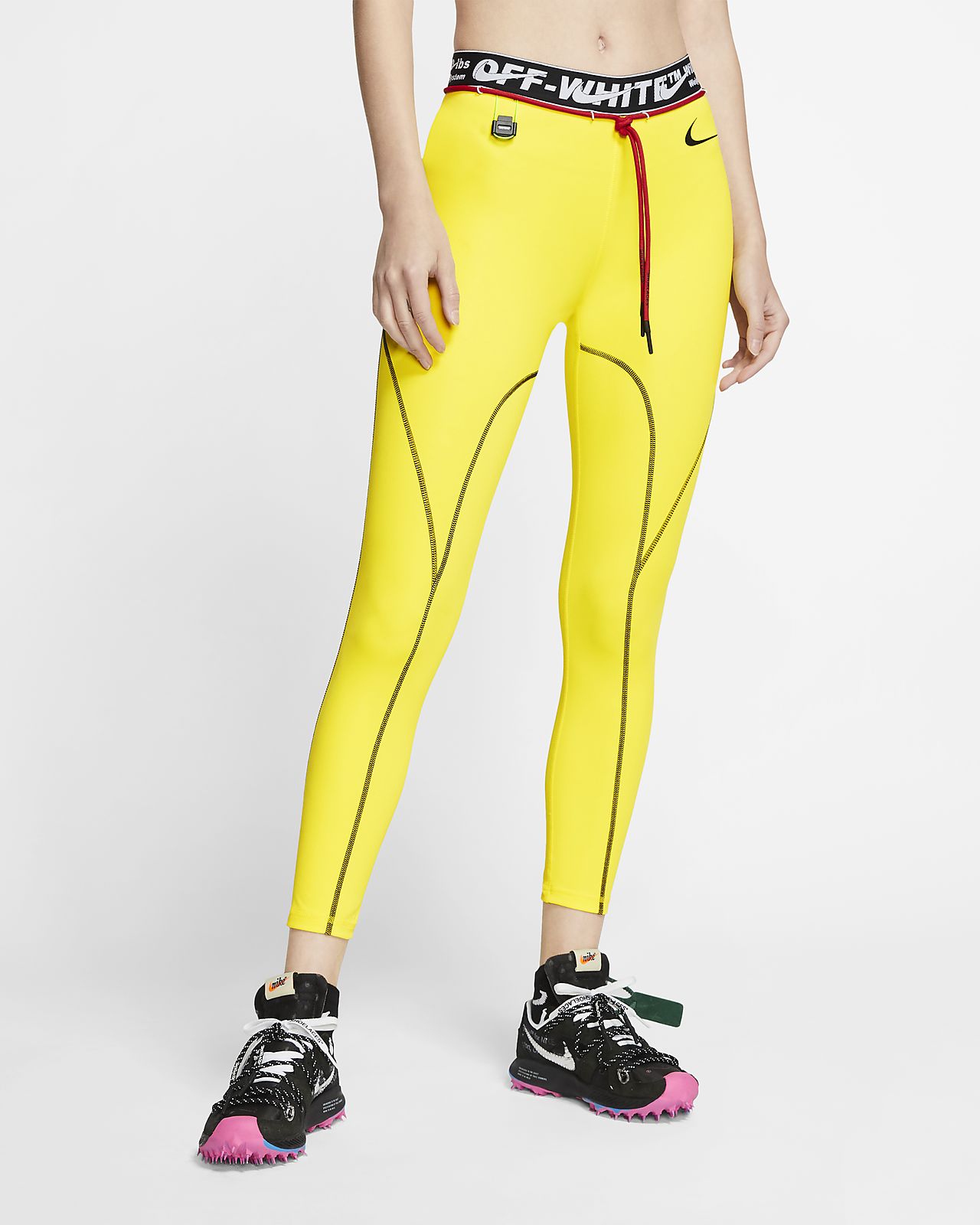 yellow nike leggings