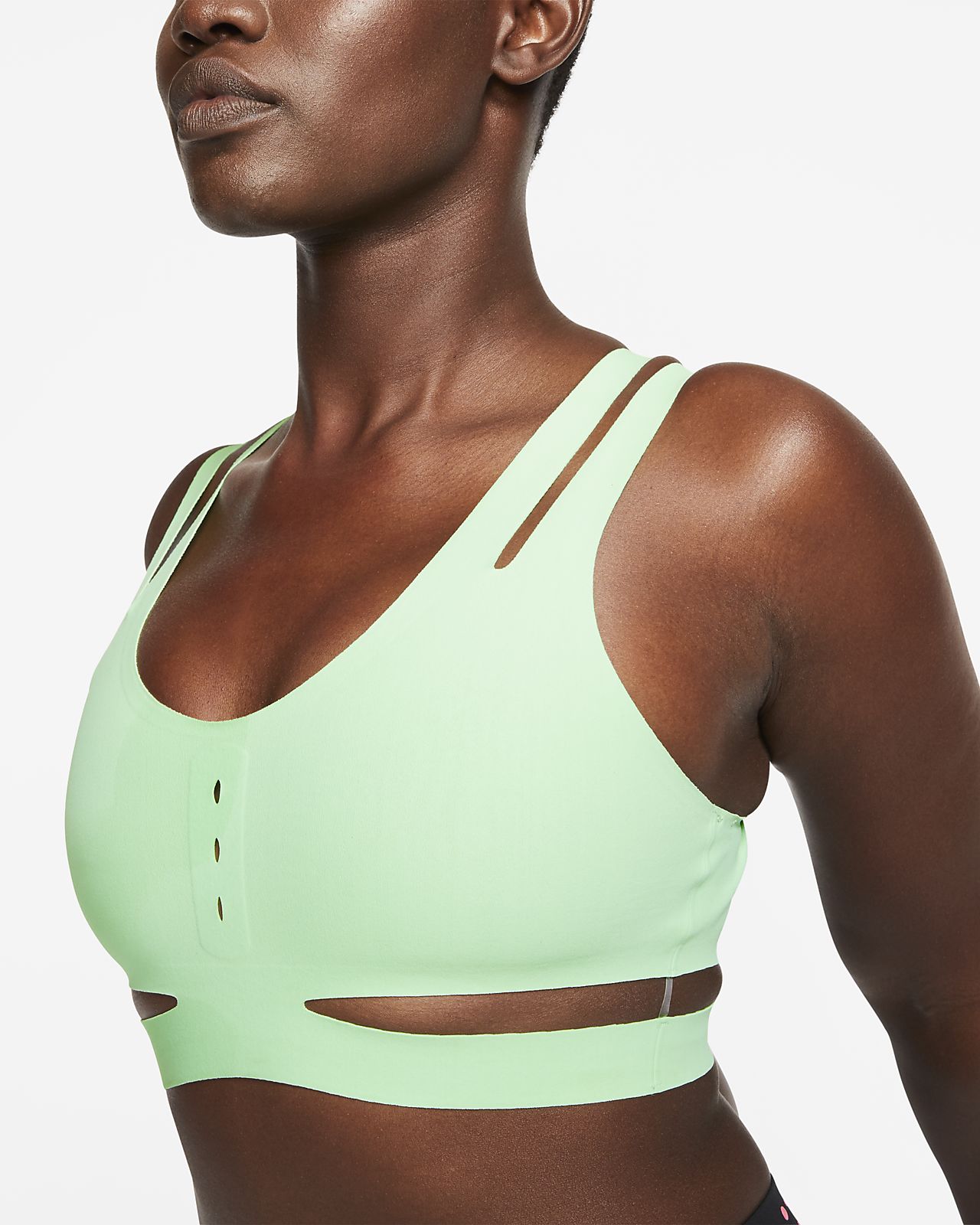 nike green sports bra