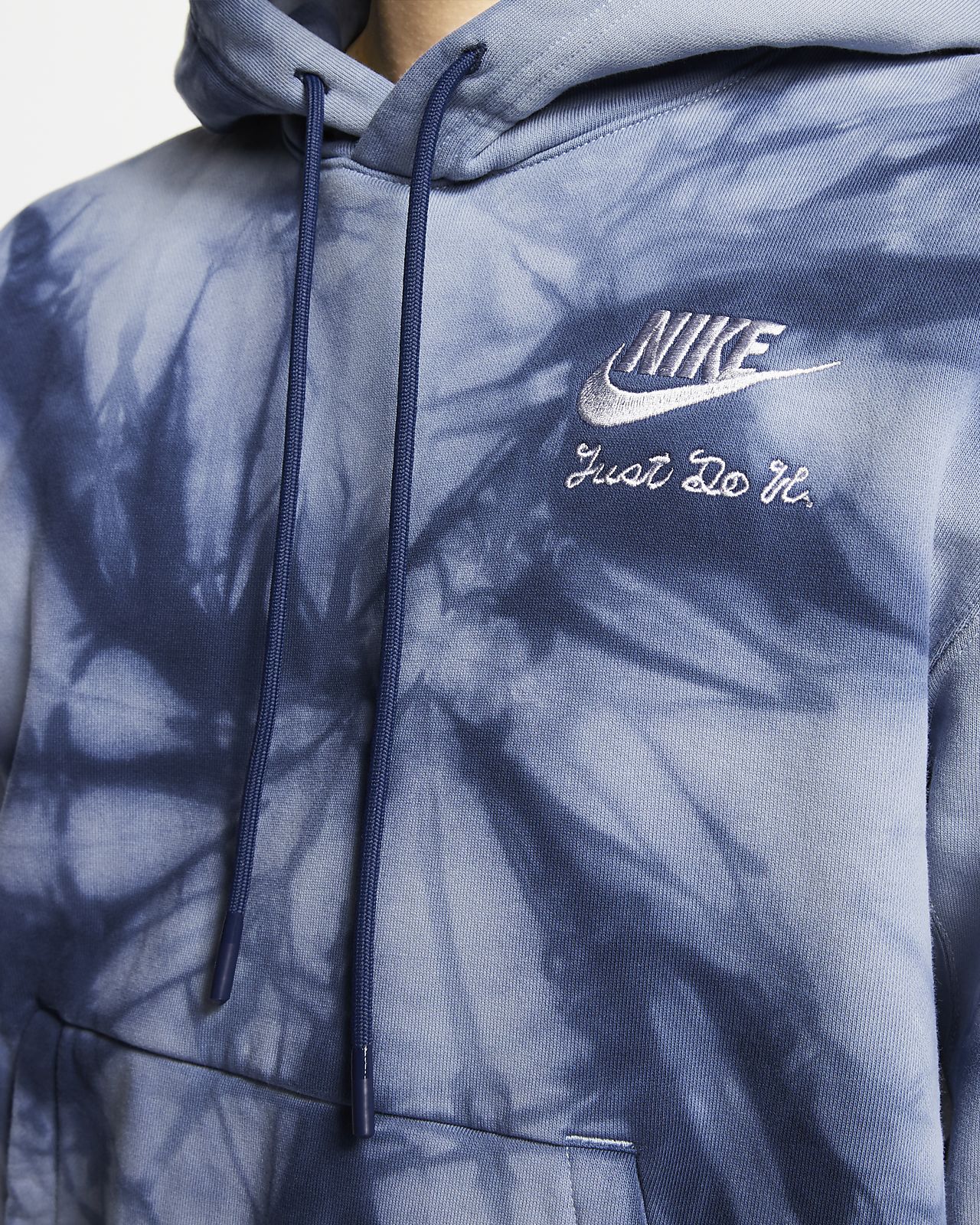 nike blue and black hoodie