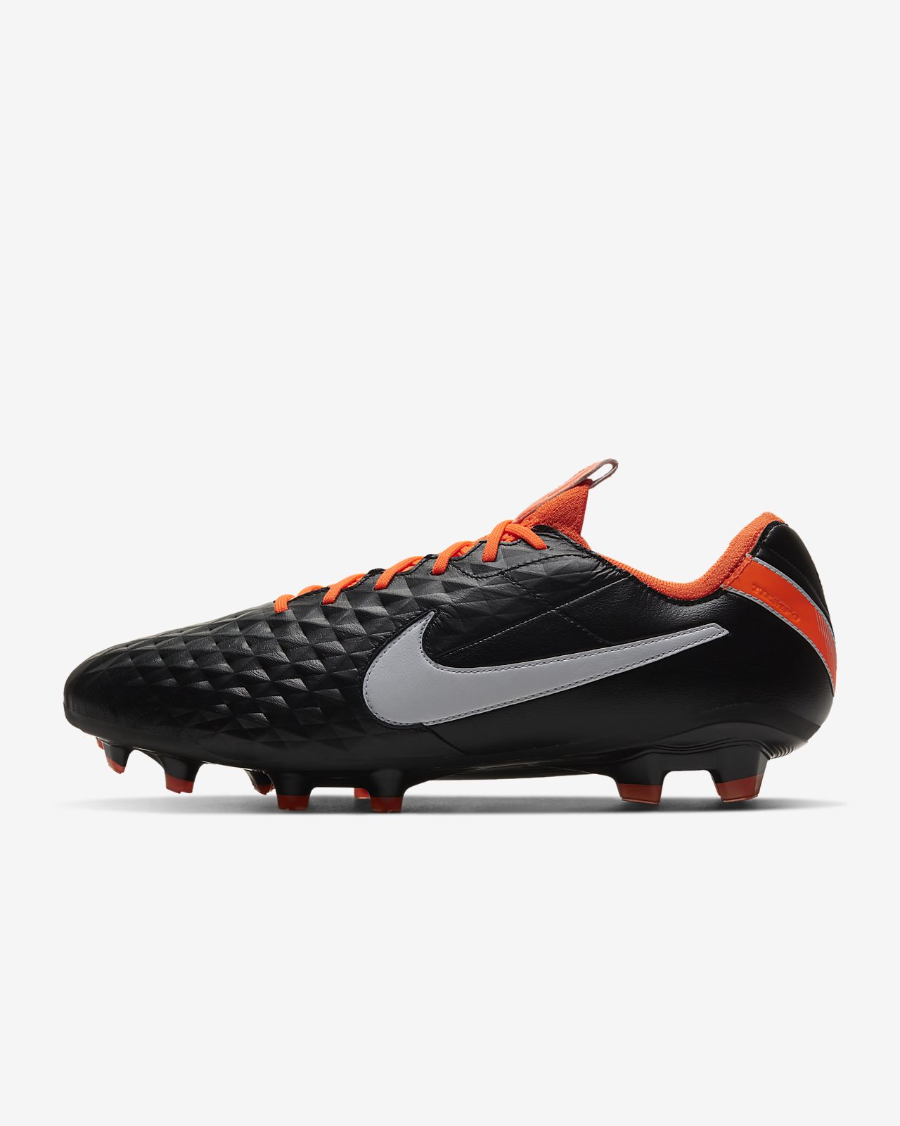 Nike Tiempo Legend 8 Elite FG football boot on a compact.