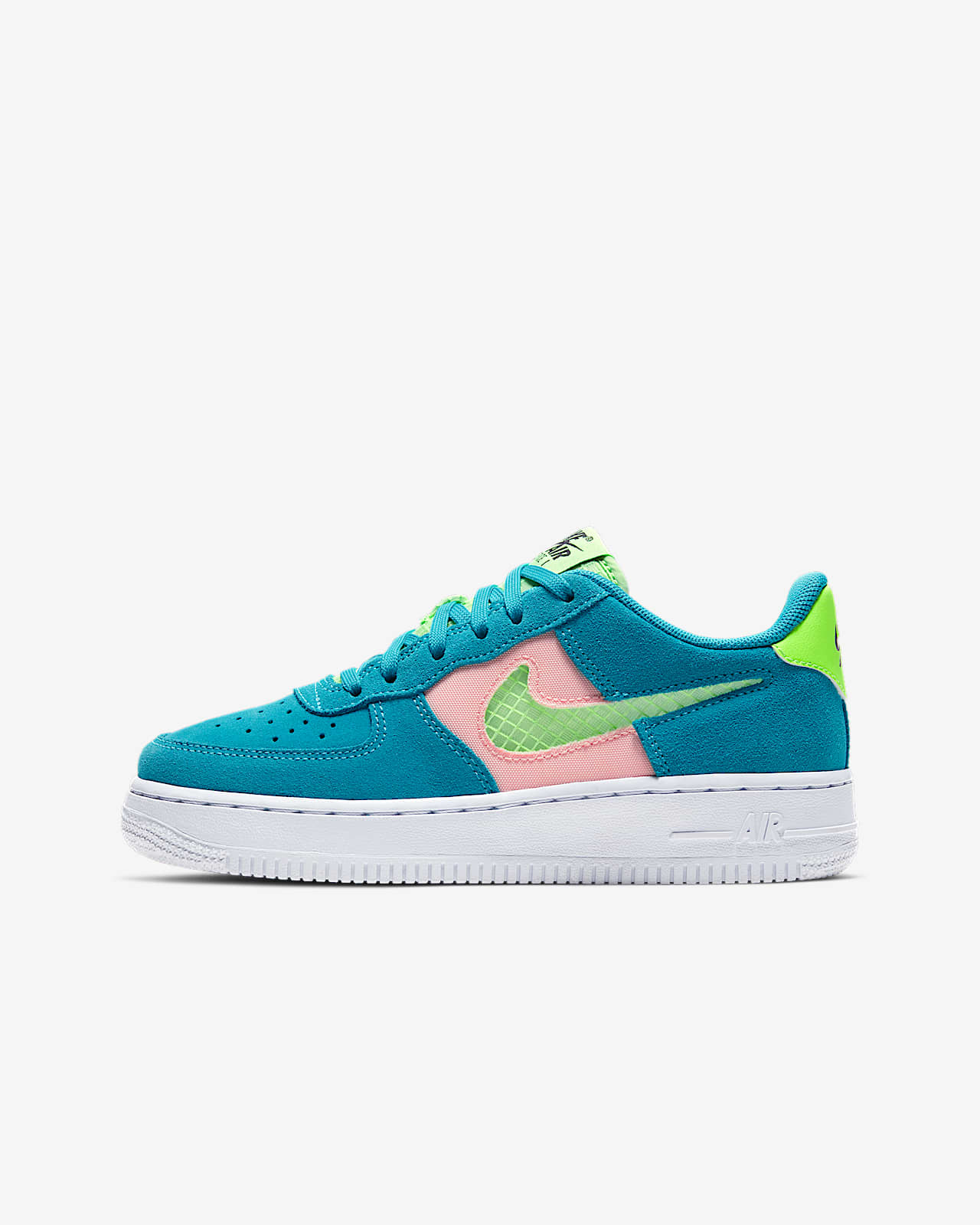 nike air force 1 sage white black ghost green