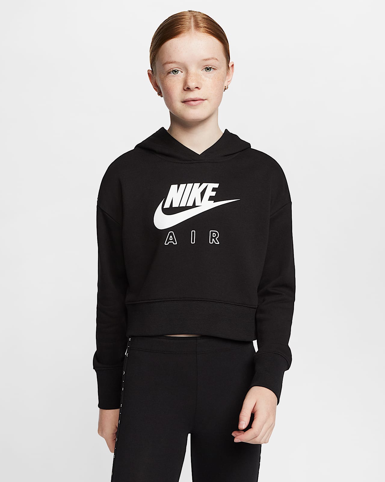 Kort huvtröja Nike Air för ungdom (tjejer). Nike SE Kort huvtröja Nike Air för ungdom (tjejer). Nike SE