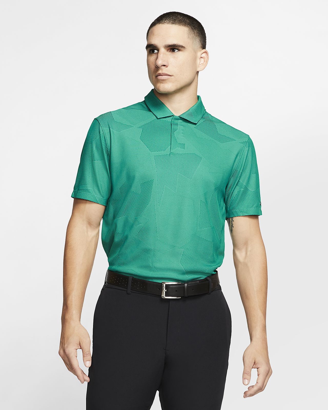 tiger woods shirt no collar