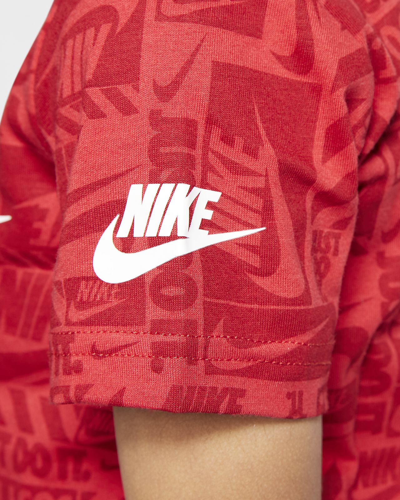 red nike toddler shirt