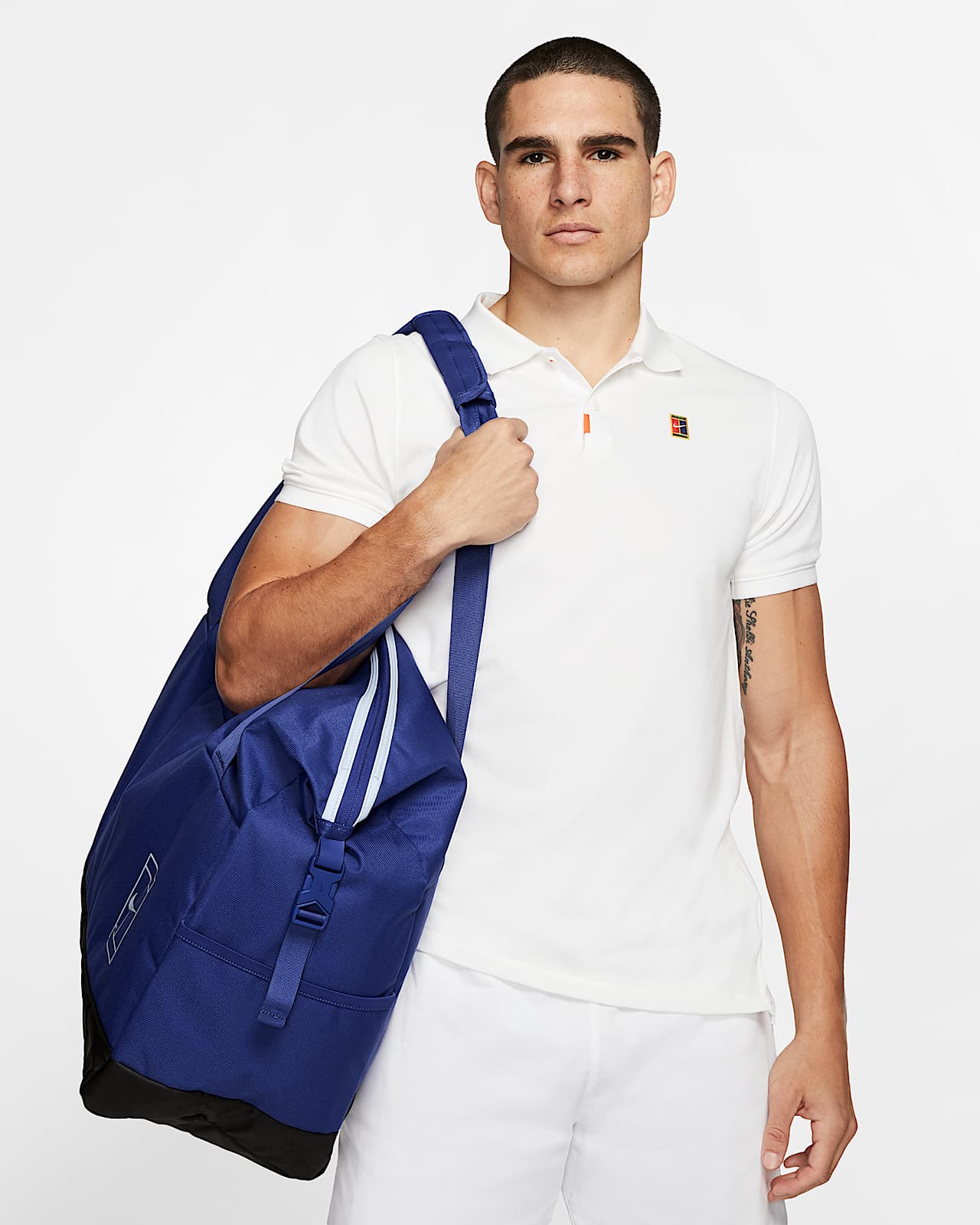 nike court advantage tennis duffel bag black