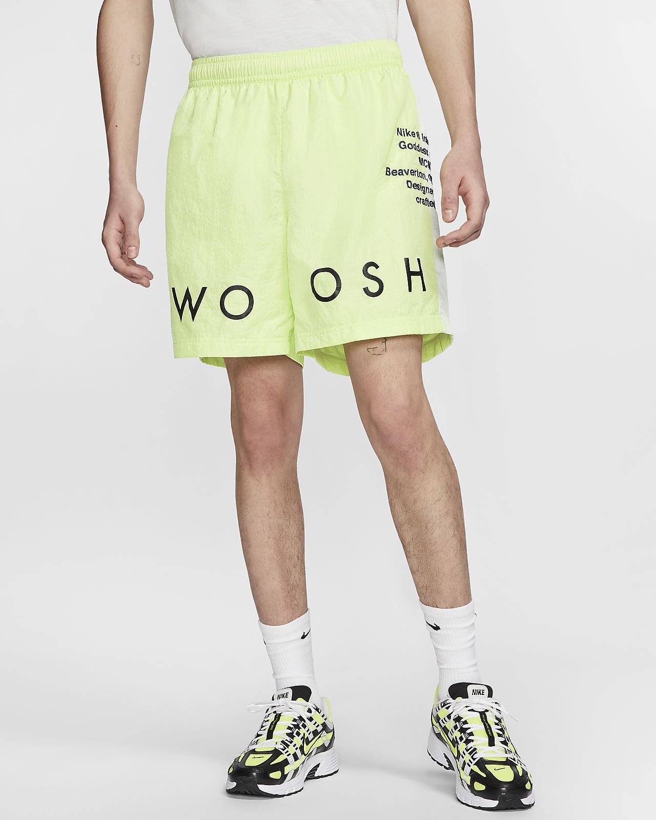 nike swoosh woven shorts