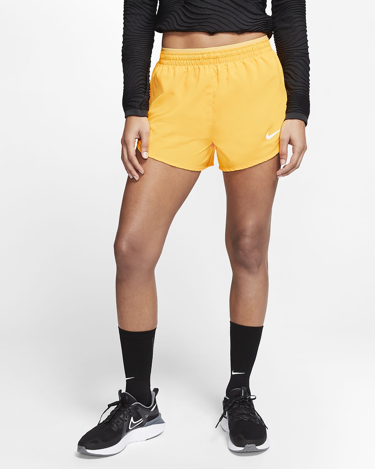 yellow womens nike shorts