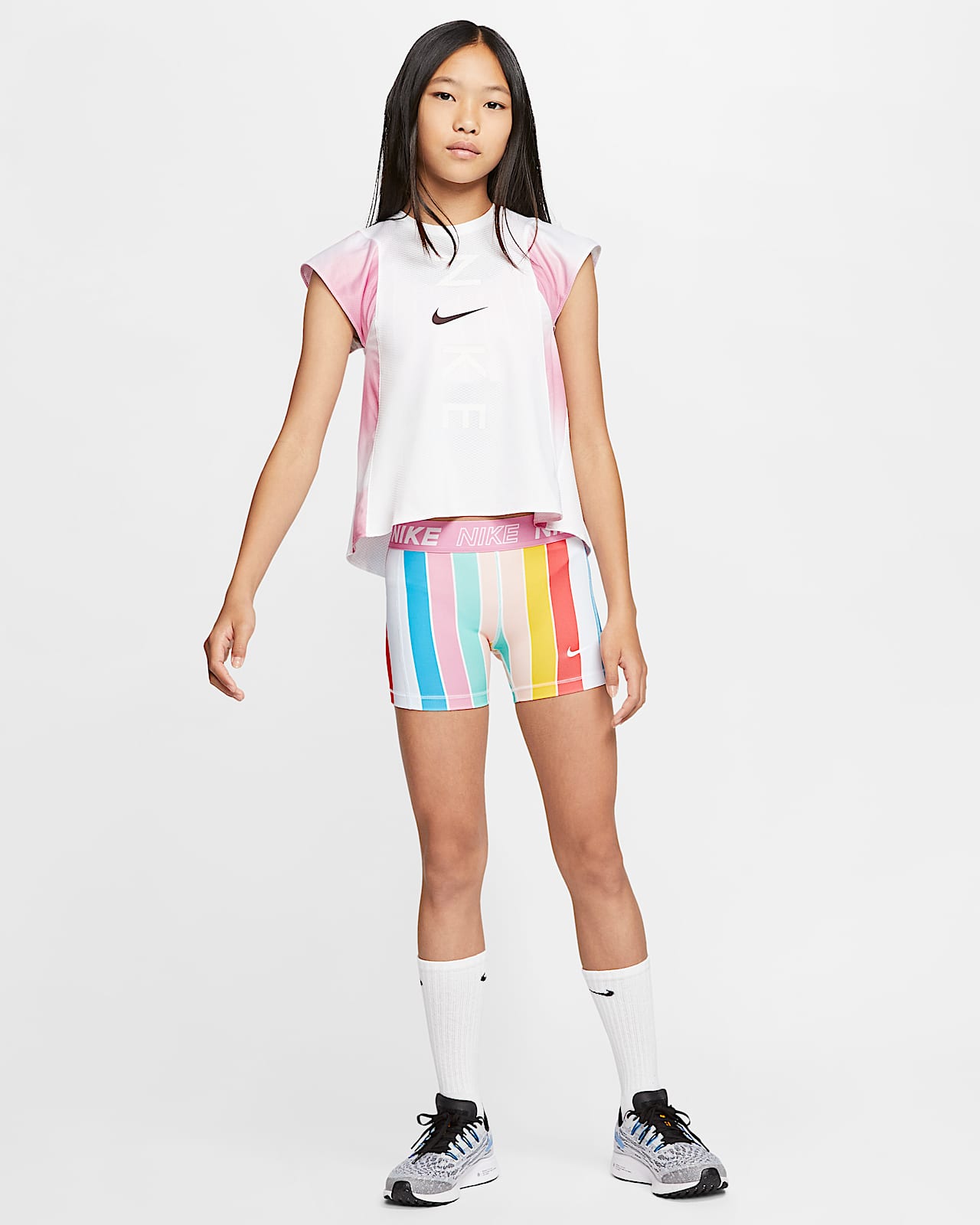 tuta nike strisce colorate