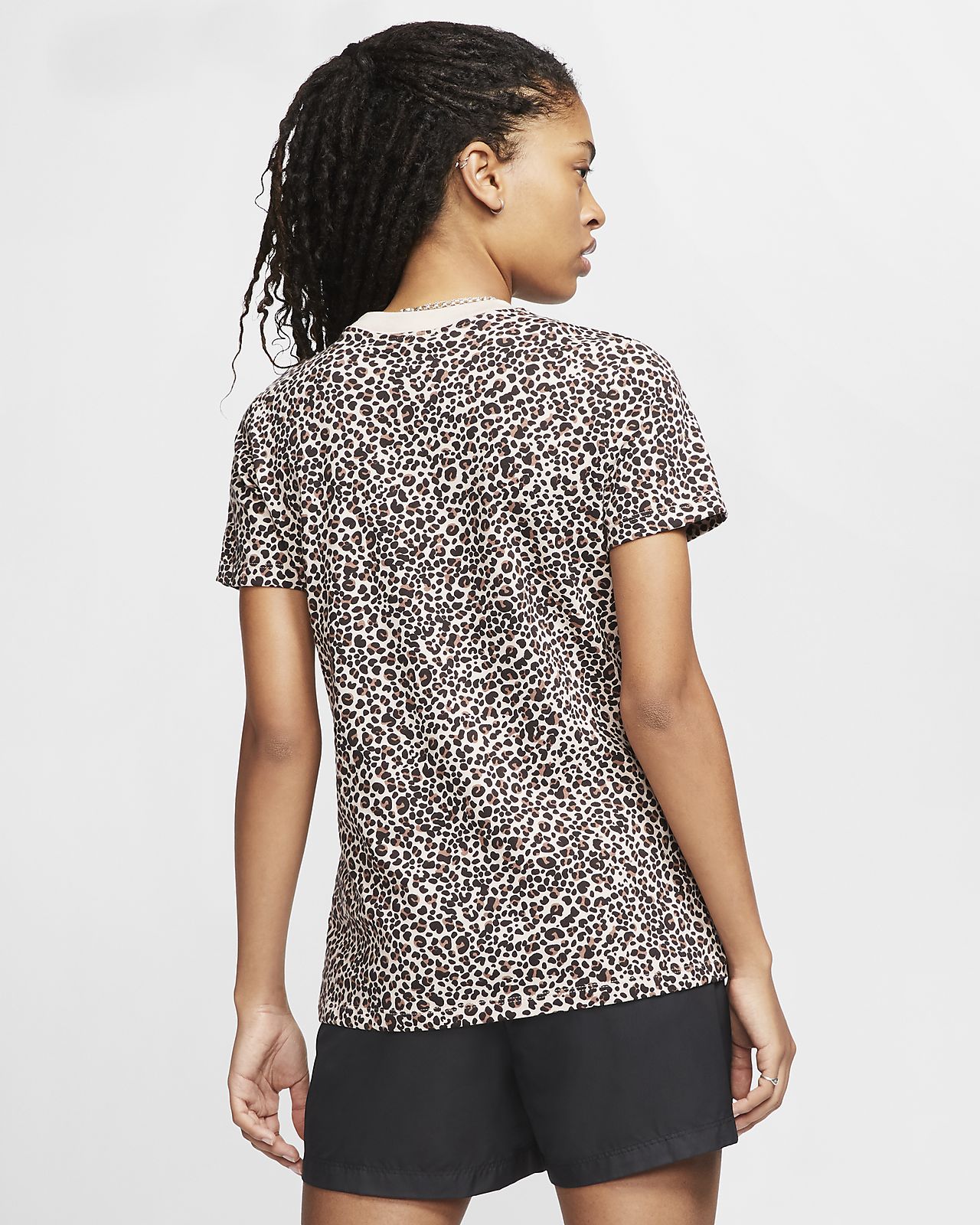 nike shirt with leopard print