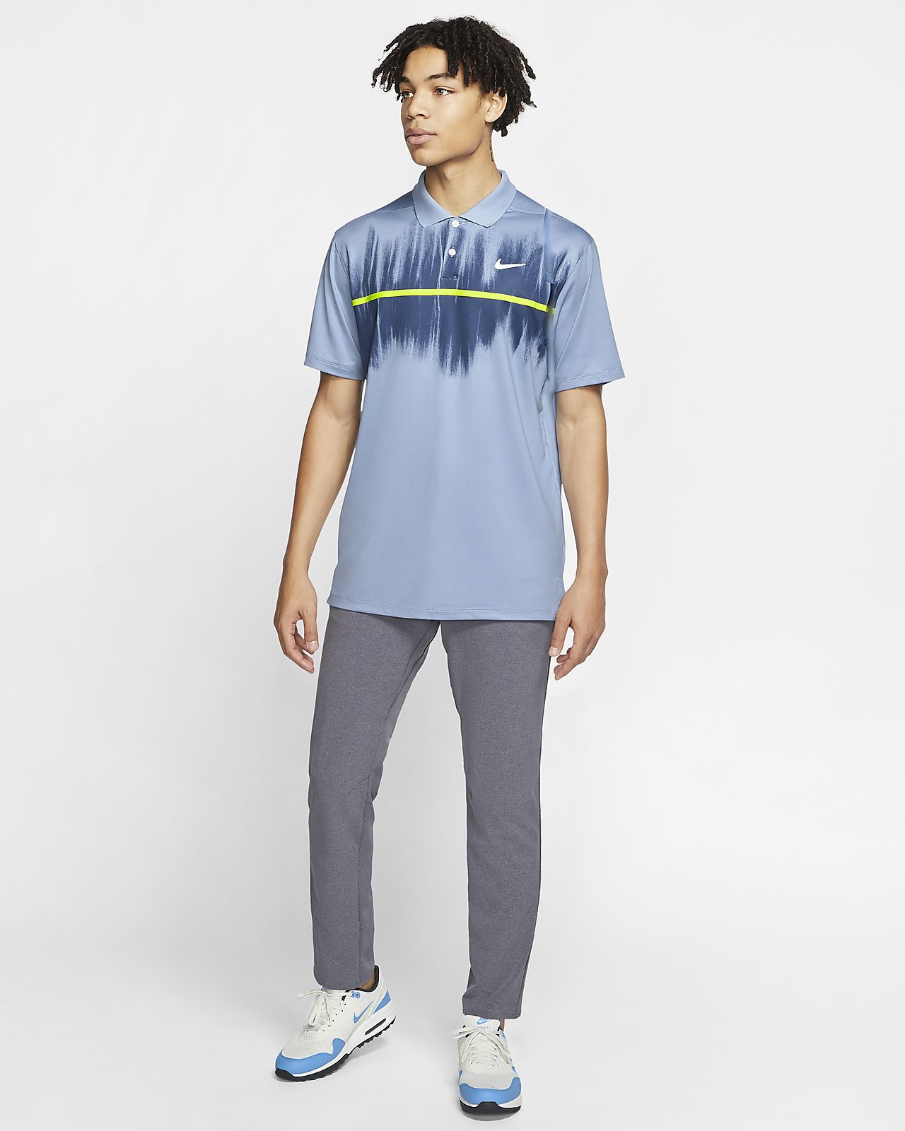 nike mens vapor print polo