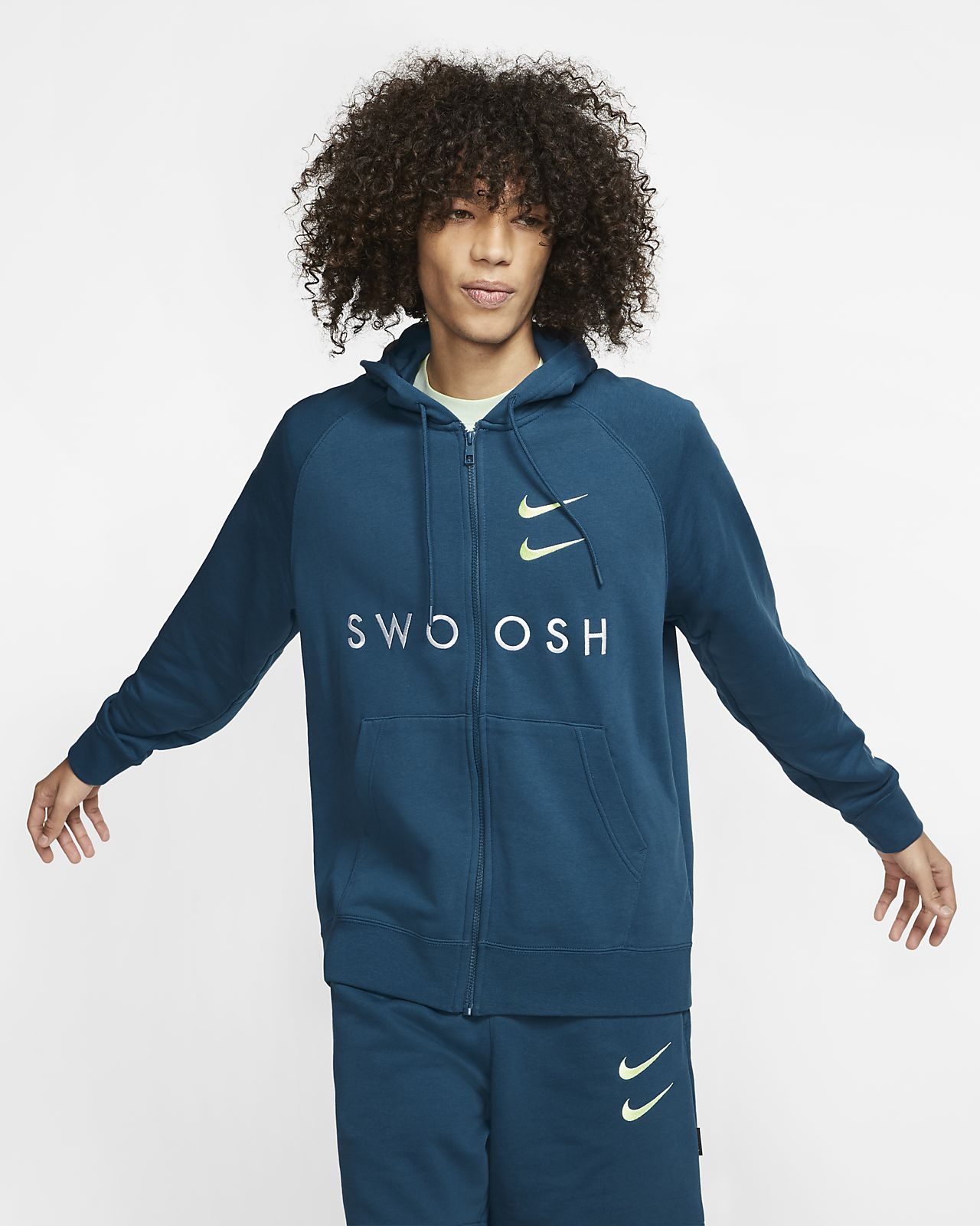 nike sportswear swoosh women's french terry hoodie