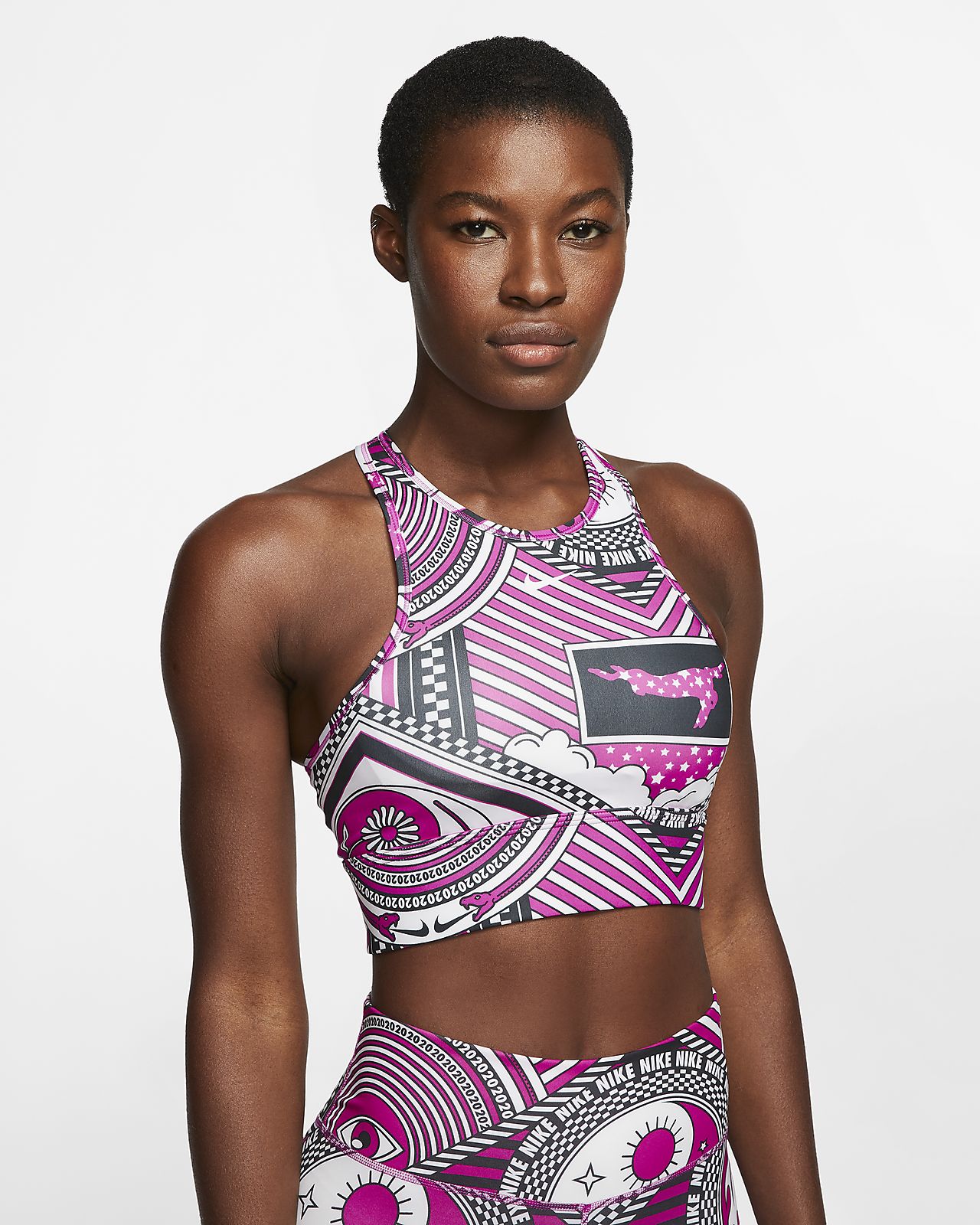 nike crop sports bra