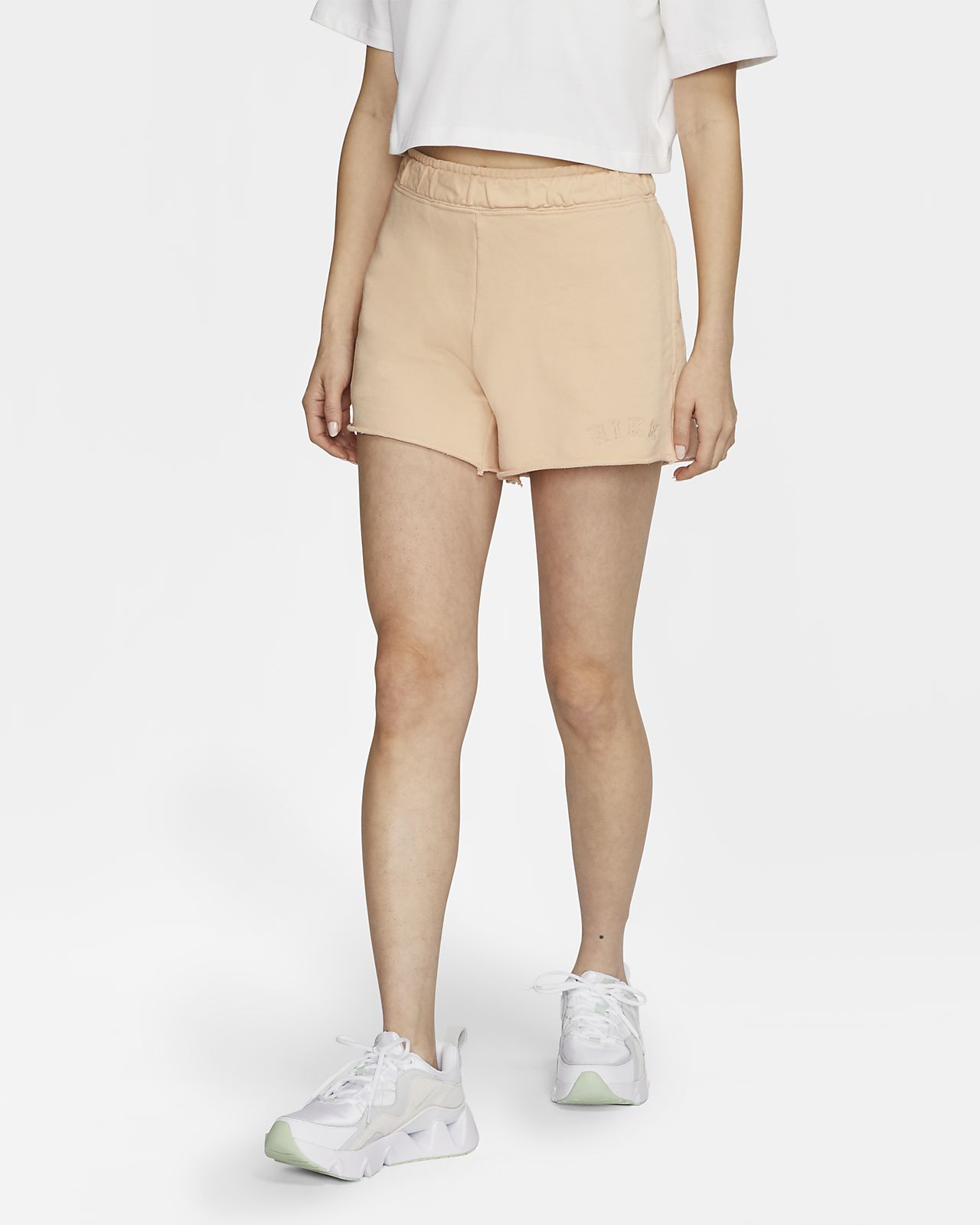 womens nike french terry shorts