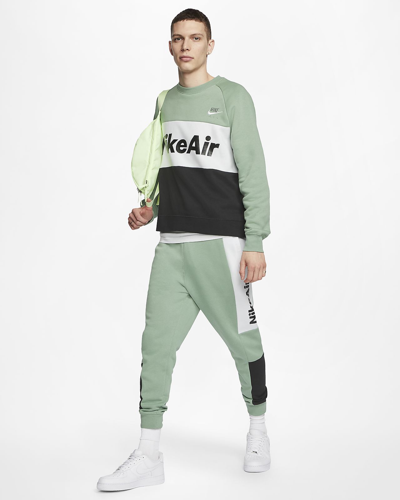 nike air fleece crew pants