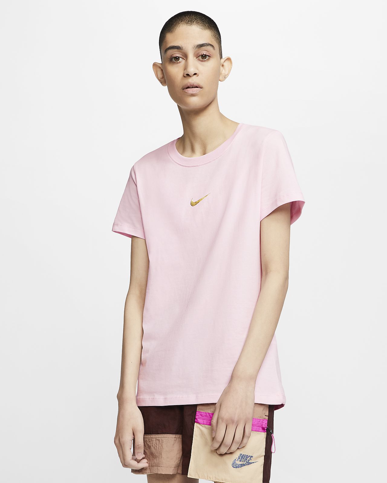Purchase \u003e nike t shirt women's pink 