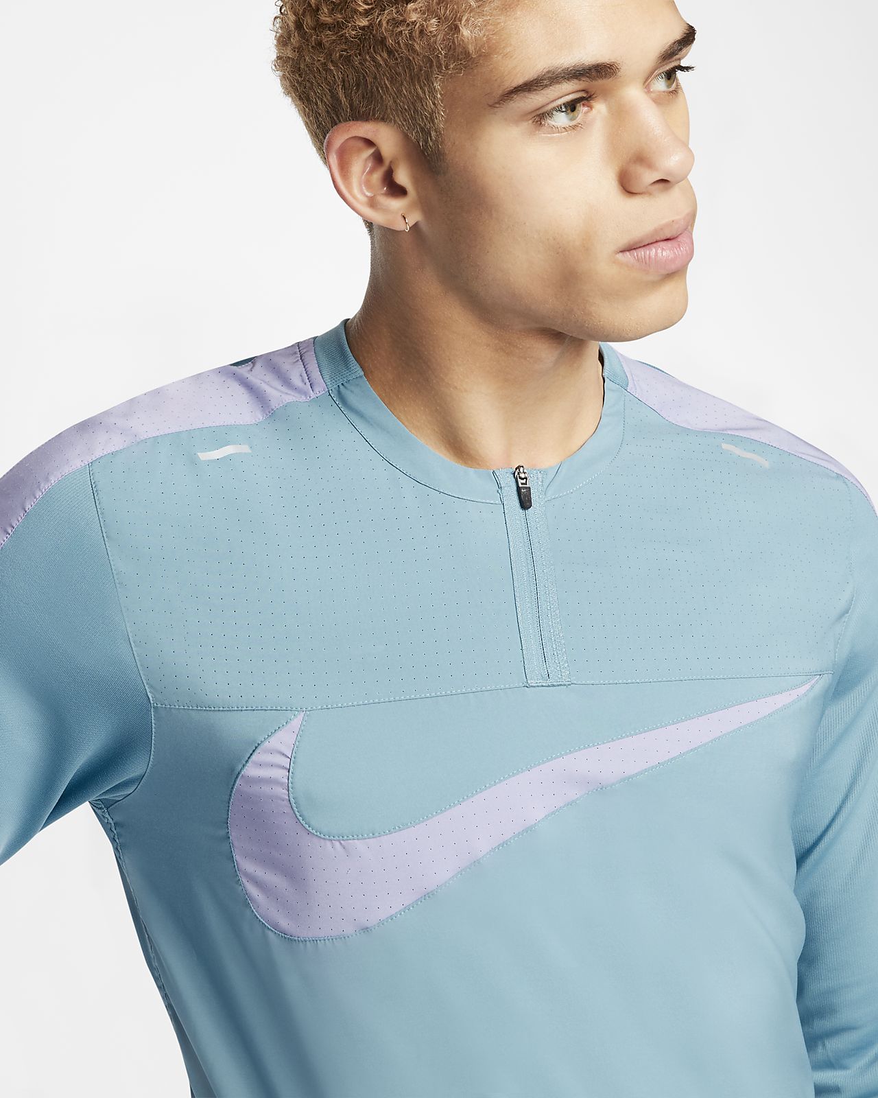 nike men's running quarter zip