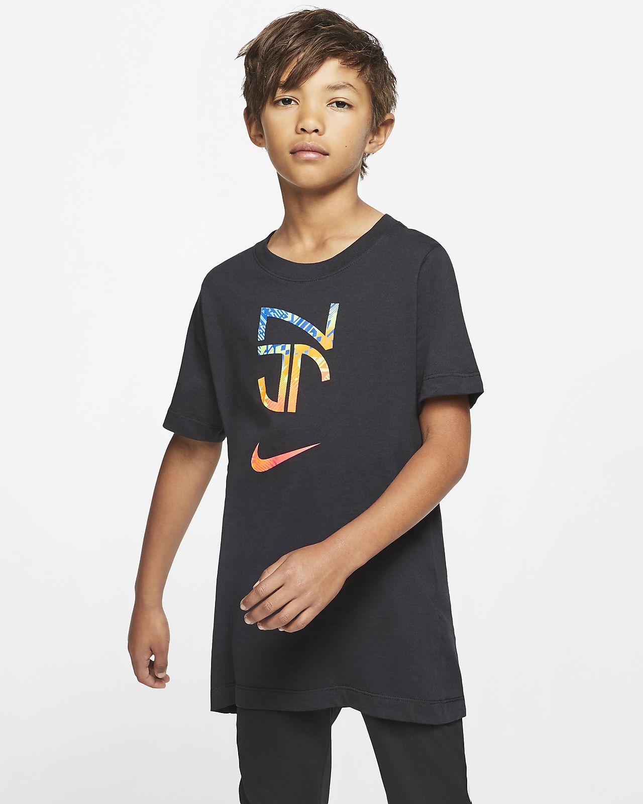 Nike Dri-FIT Neymar Jr Older Kids' Football T-Shirt. Nike CZ