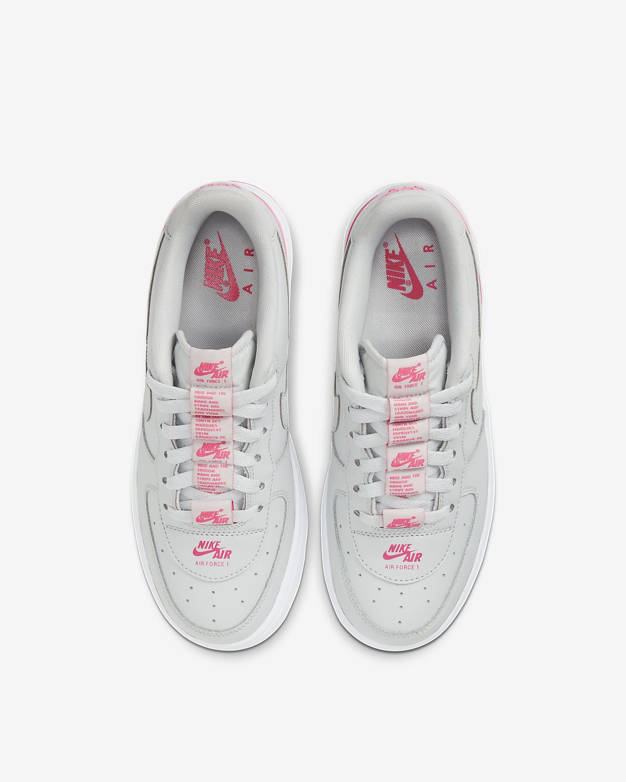 nike air force 1 lv8 3 grey and pink