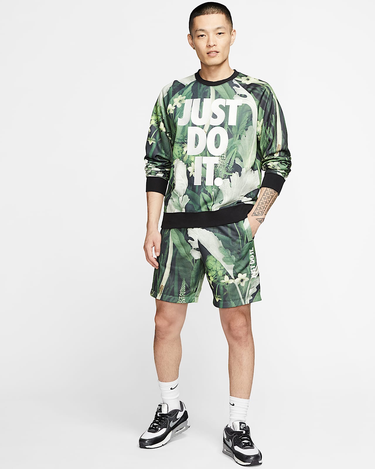 nike mens floral tracksuit