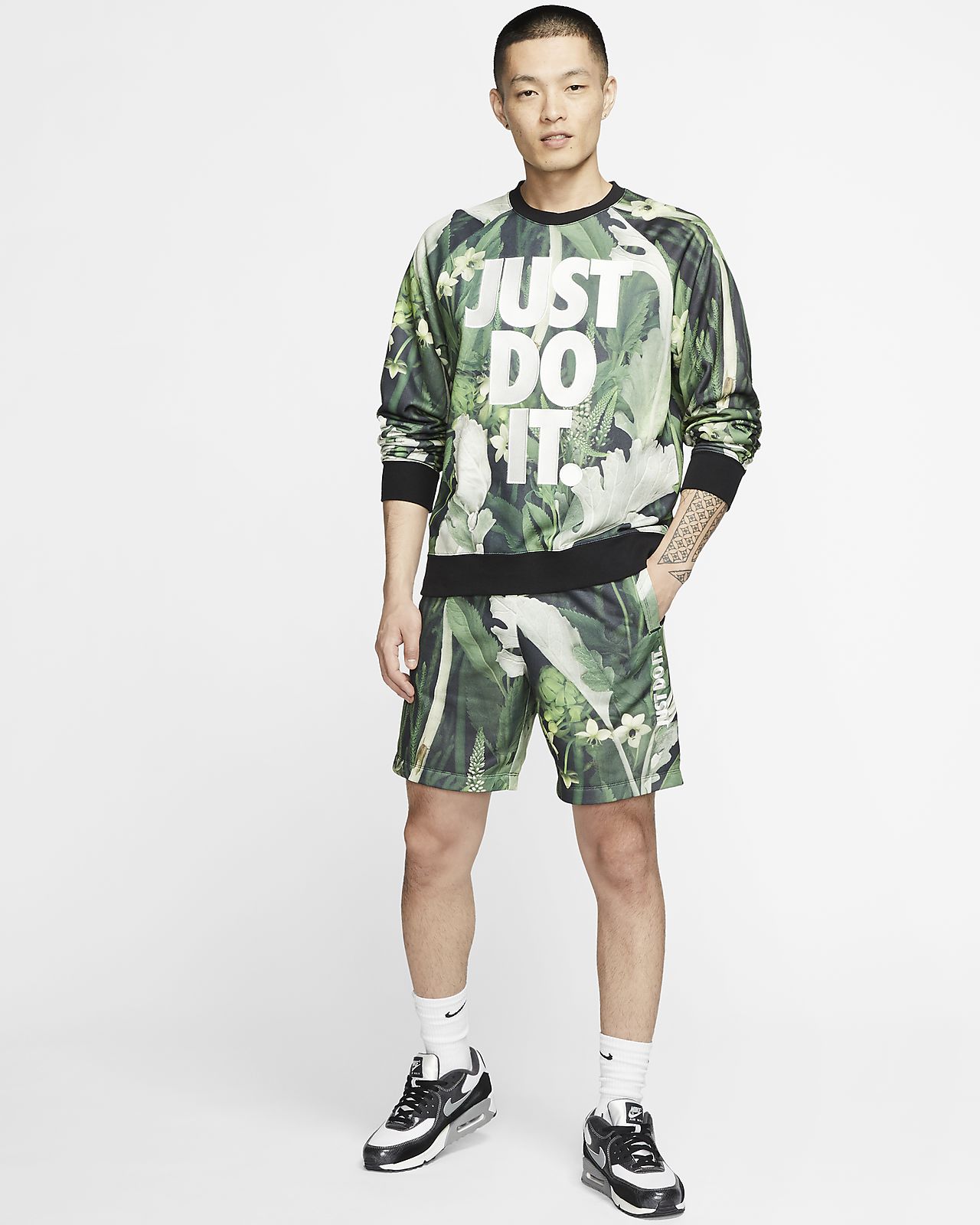 nike floral sweat suit