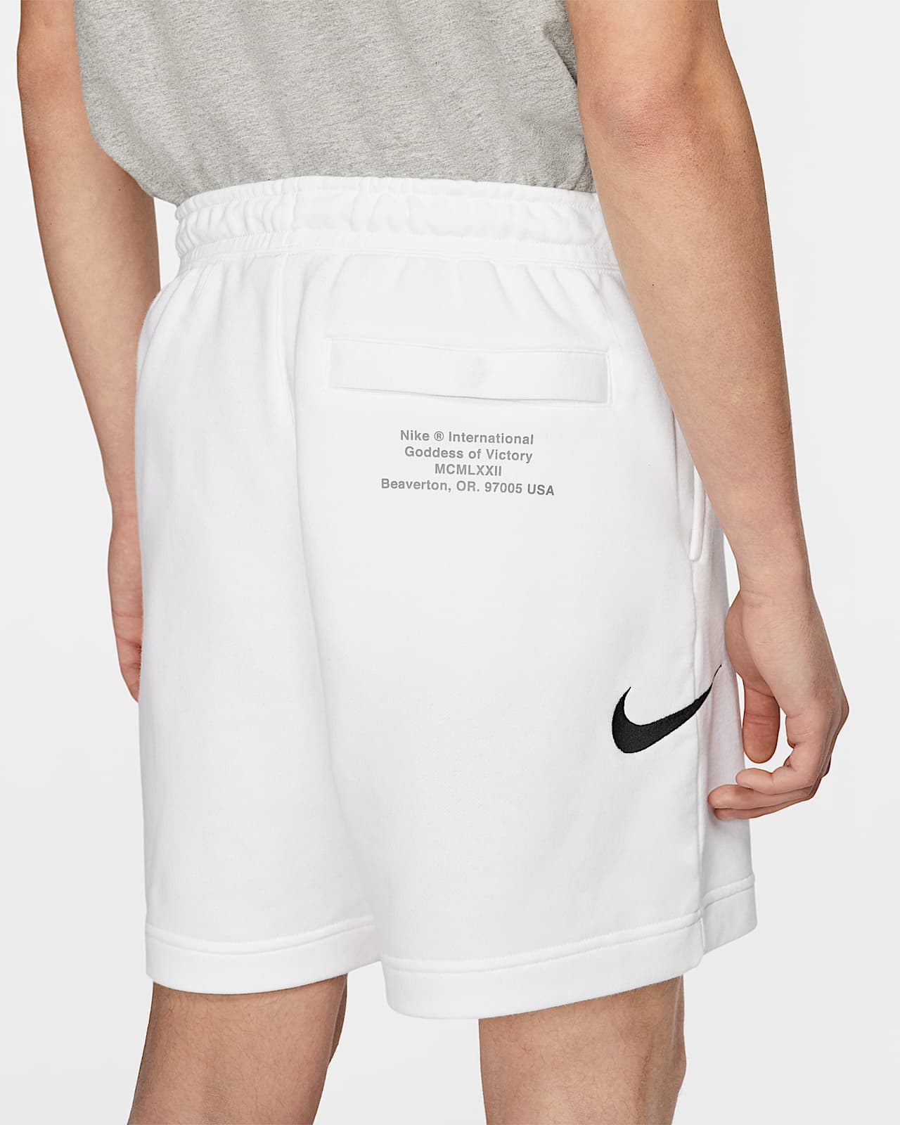 nike sportswear swoosh men's french terry shorts