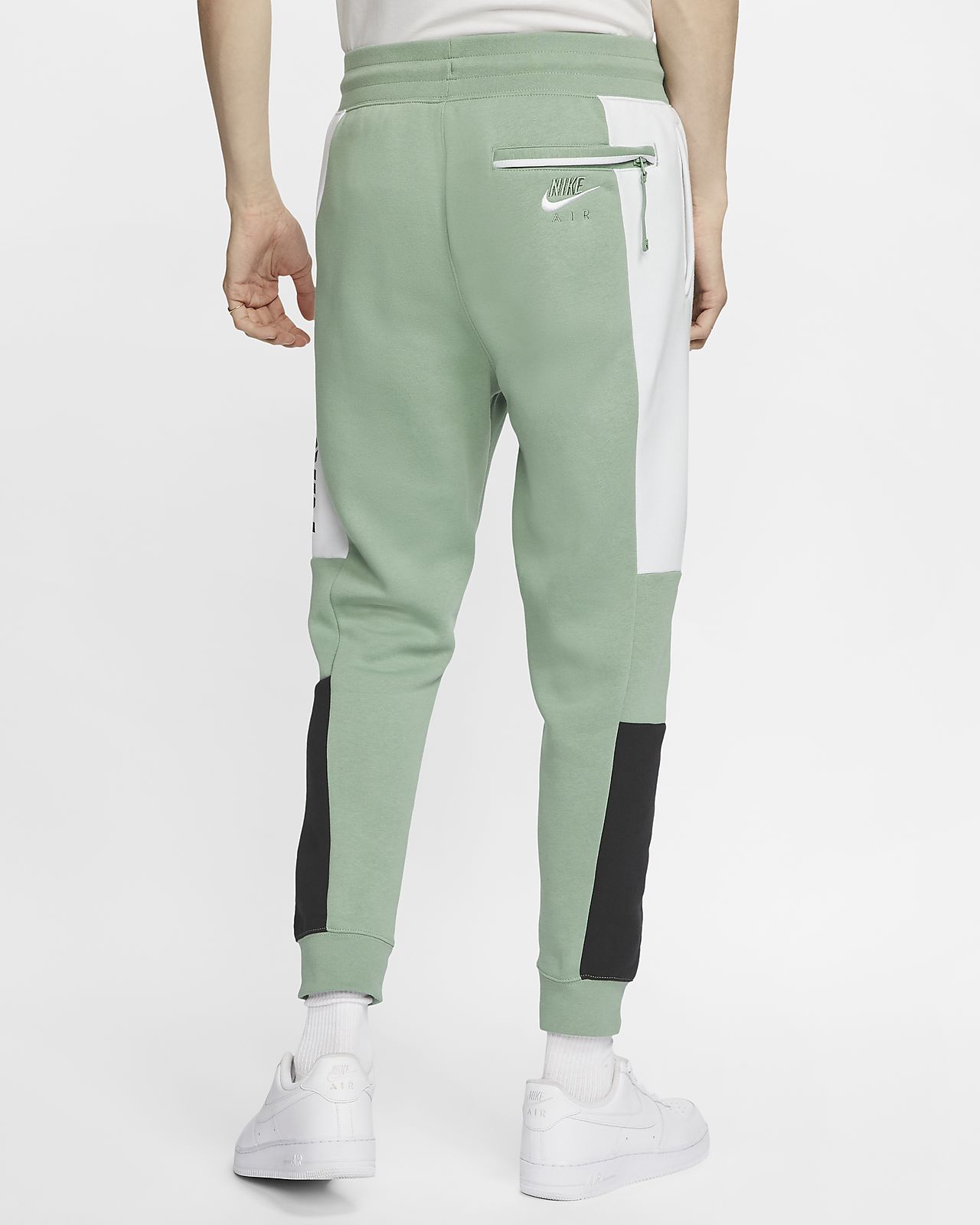 green nike fleece pants