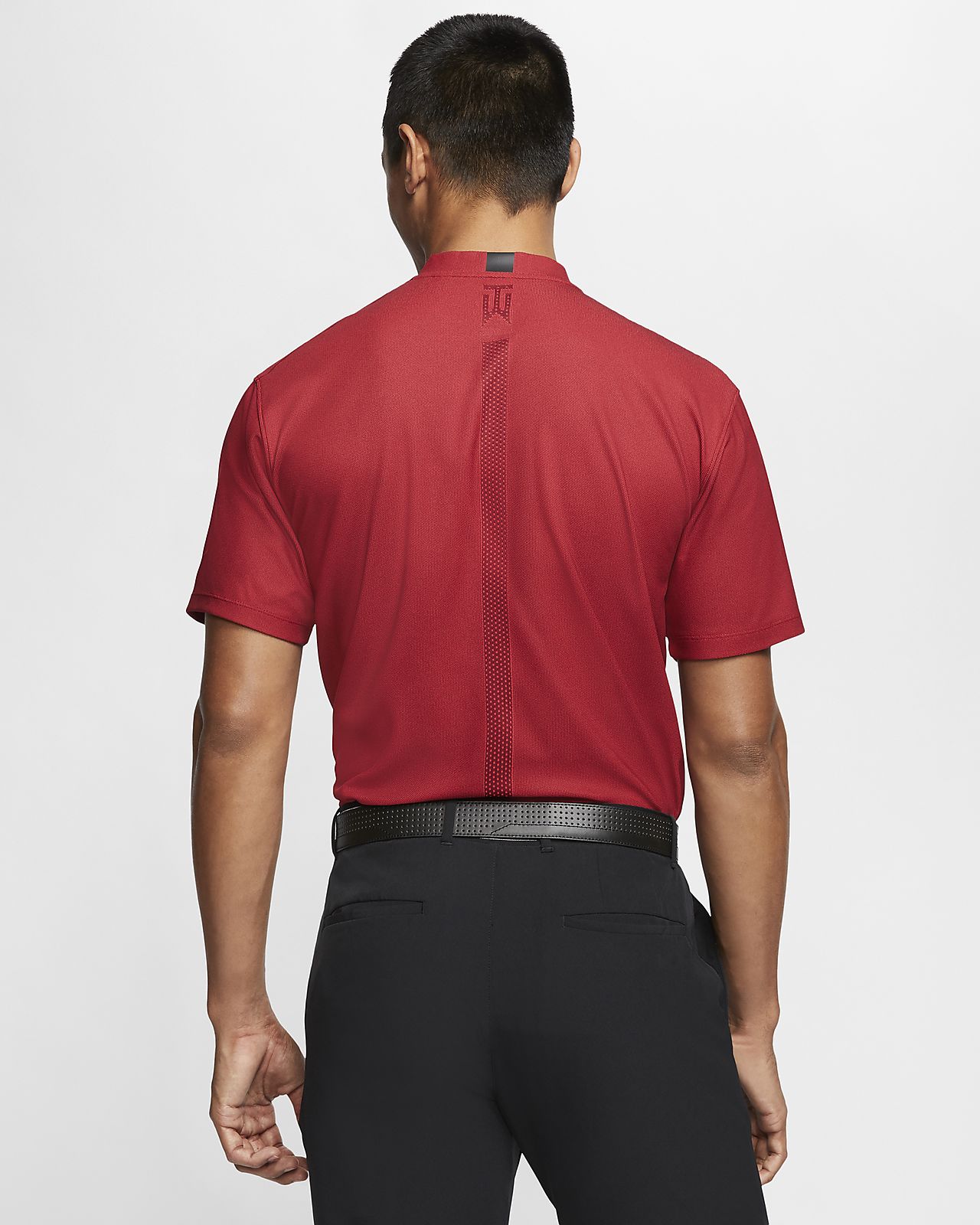 tiger woods red nike polo