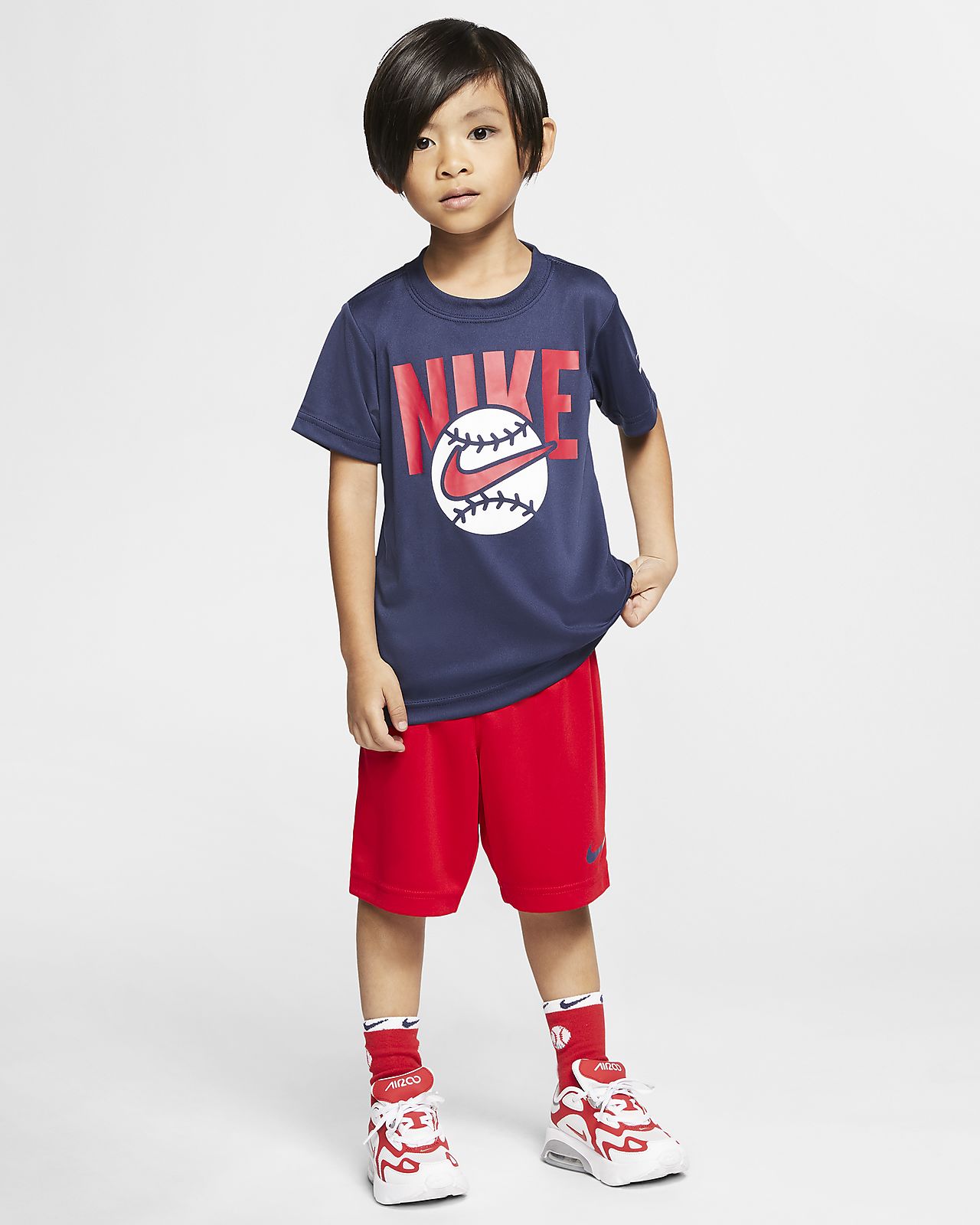 Nike Dri-FIT Little Kids' T-Shirt and Shorts Set. Nike.com