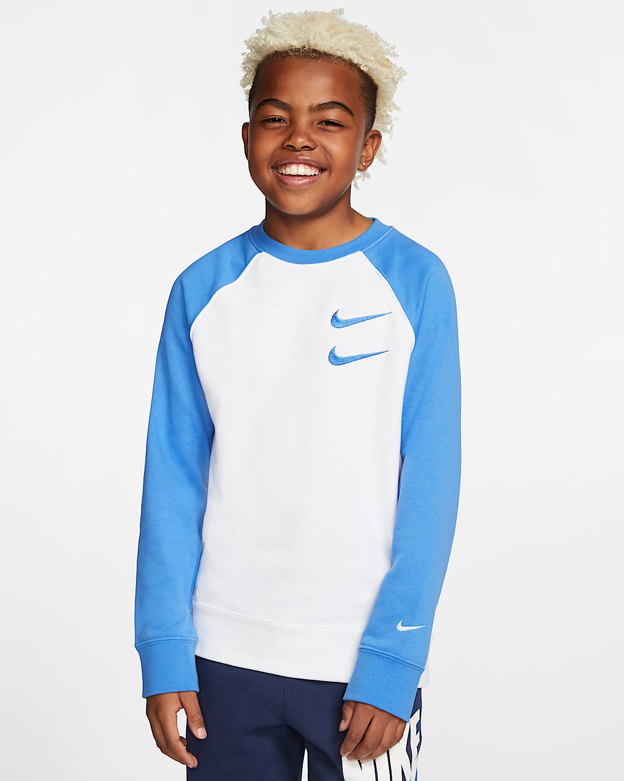blue nike shirt boys