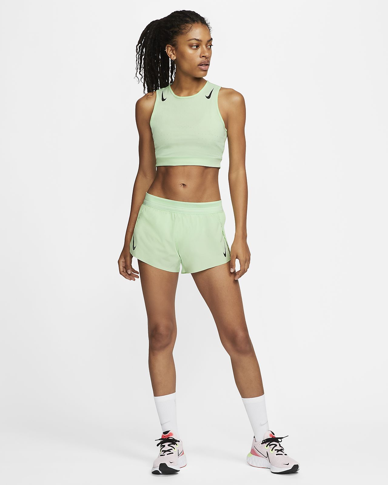 nike womens running crop top