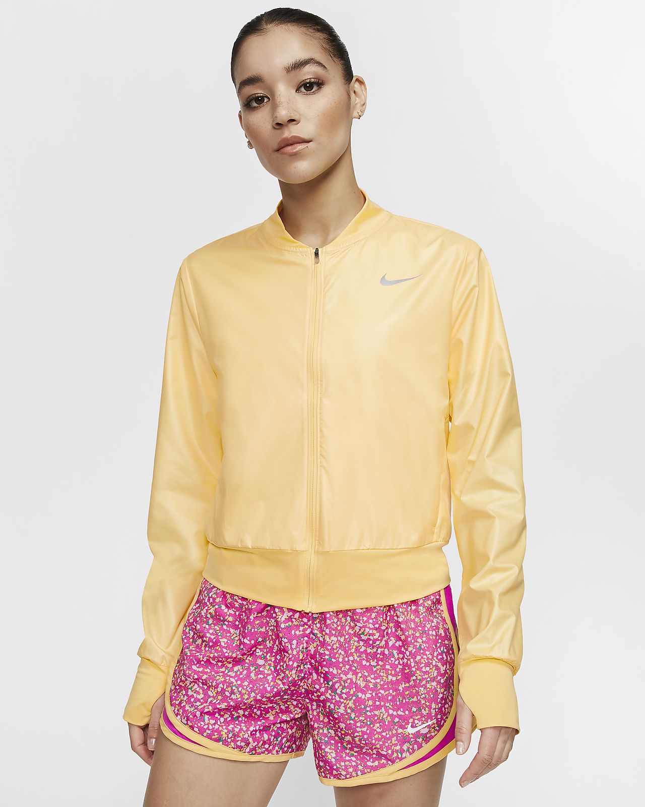 nike women's jacket with thumb holes