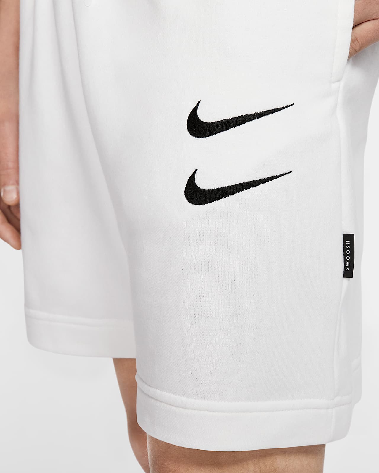 nike swoosh french terry short
