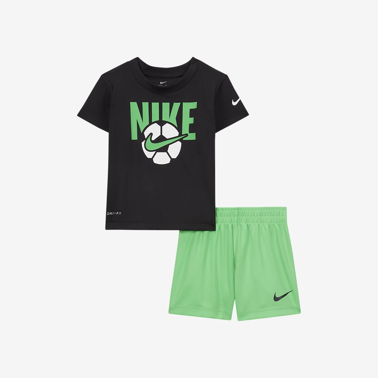 Conjunto de playera y shorts para beb Nike Dri FIT 12 a 24 meses