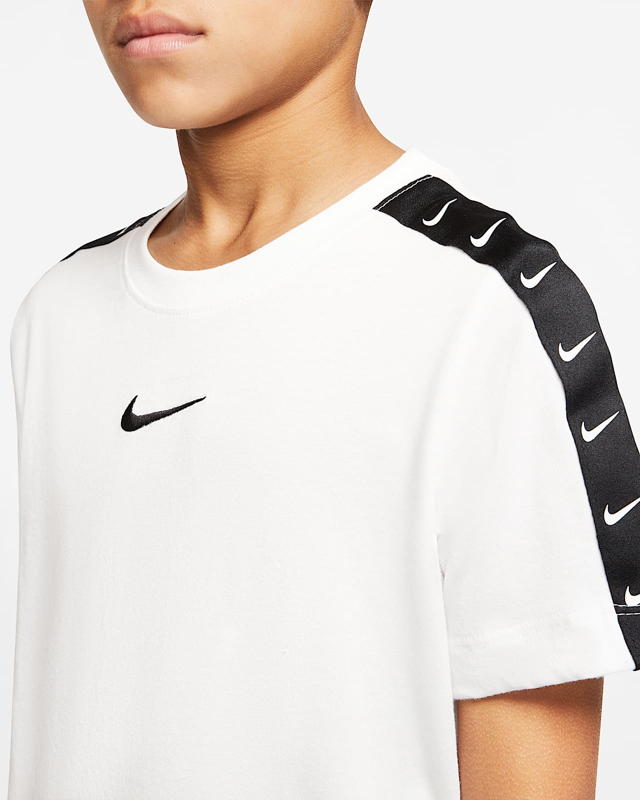 t shirt nike swoosh rose