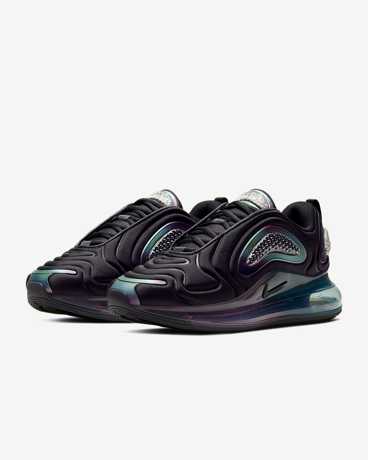 nike air max 720 black metallic silver
