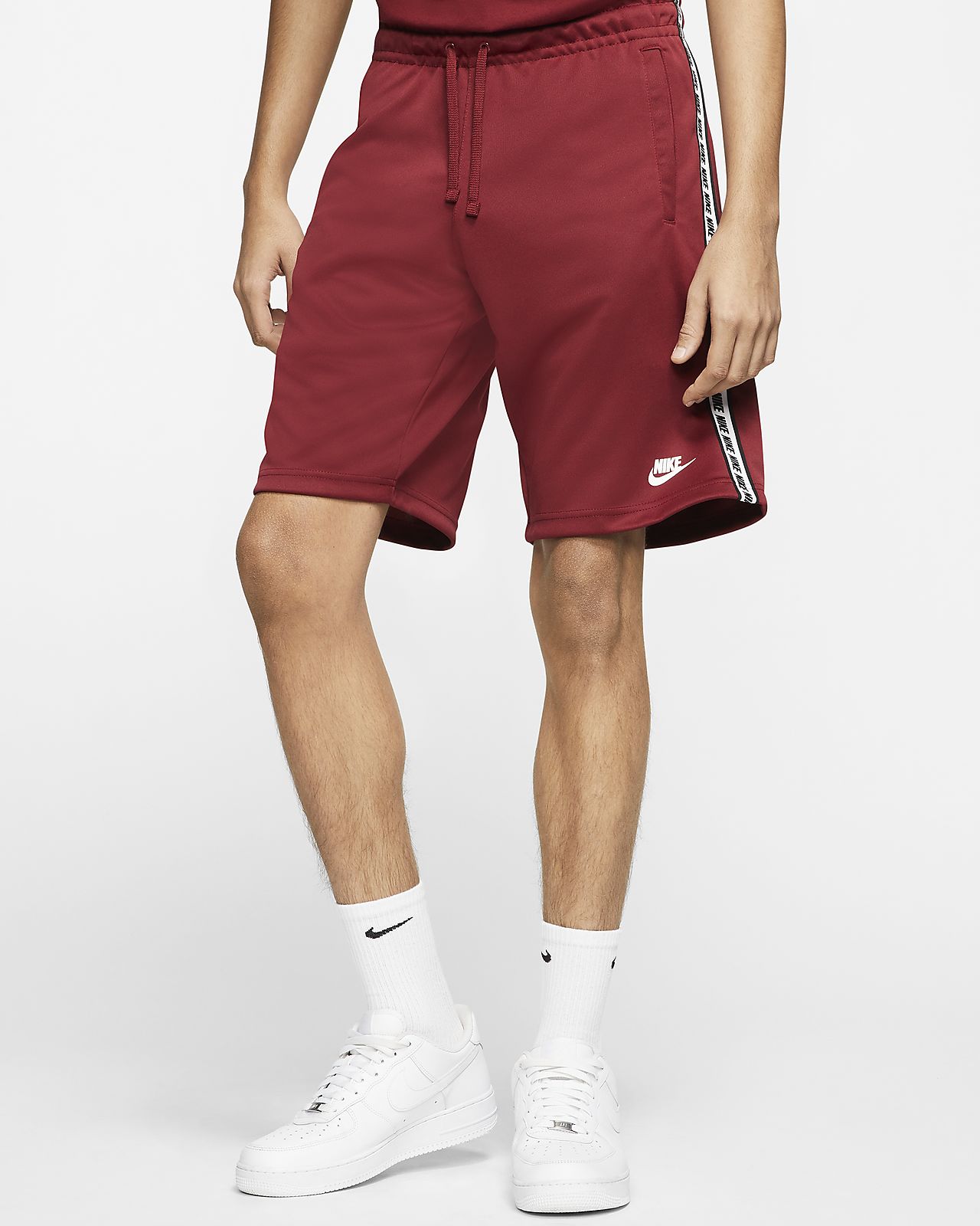 burgundy nike shorts