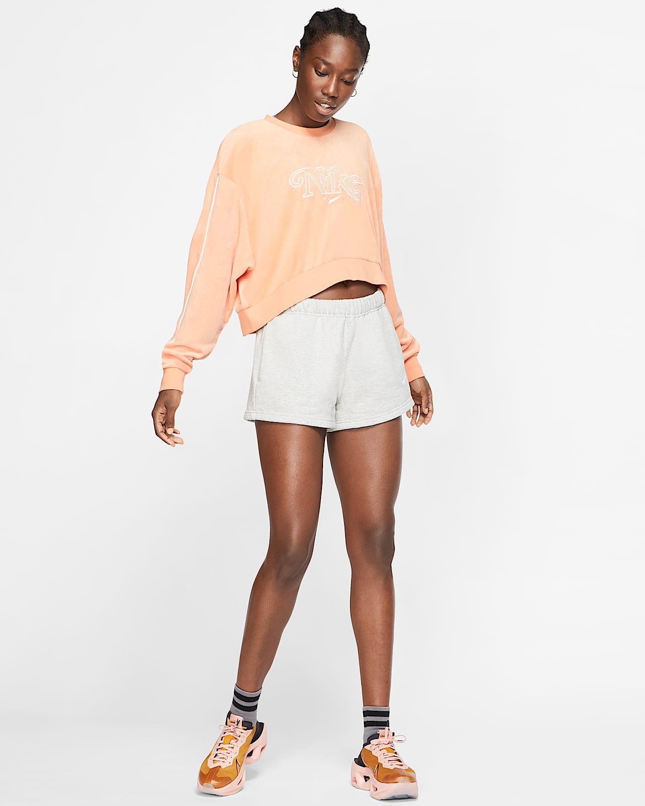 women's nikelab fleece shorts