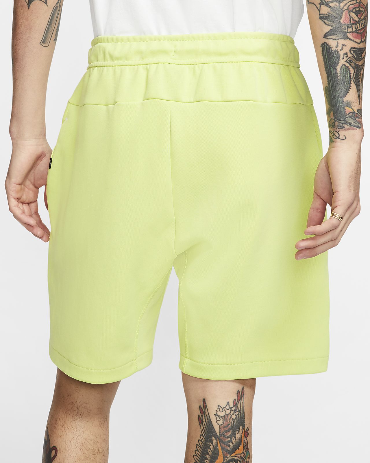 nike fleece cut off shorts