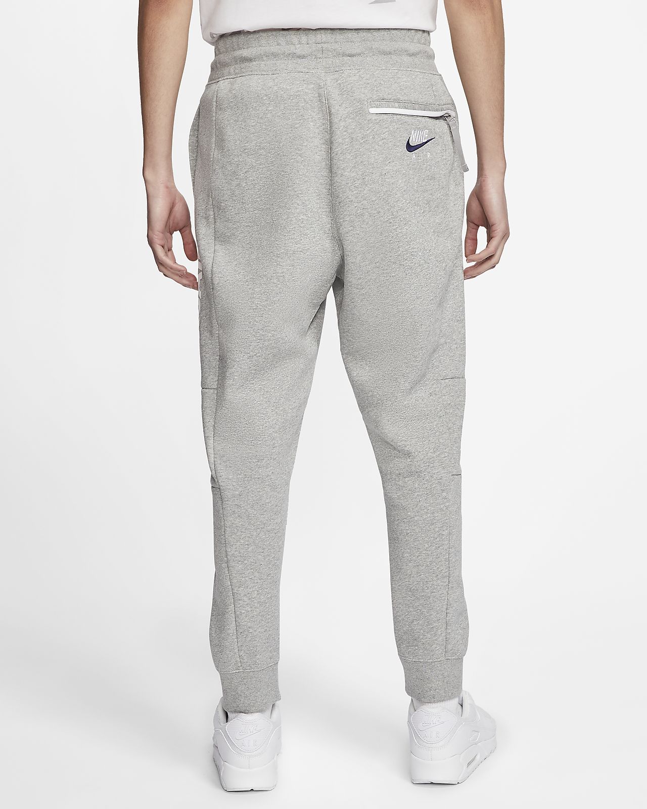 nike air fleece pants grey