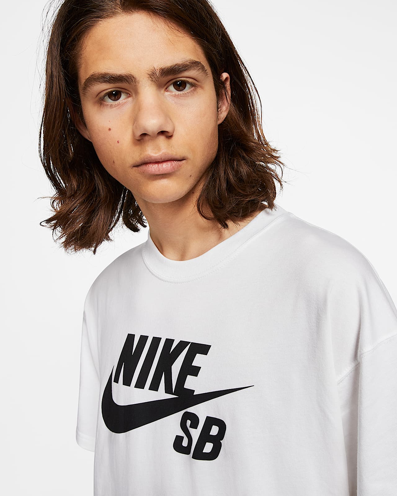 Nike SB Logo T Shirt Jr Nike SB Boys' Big Logo T Shirt, Red at