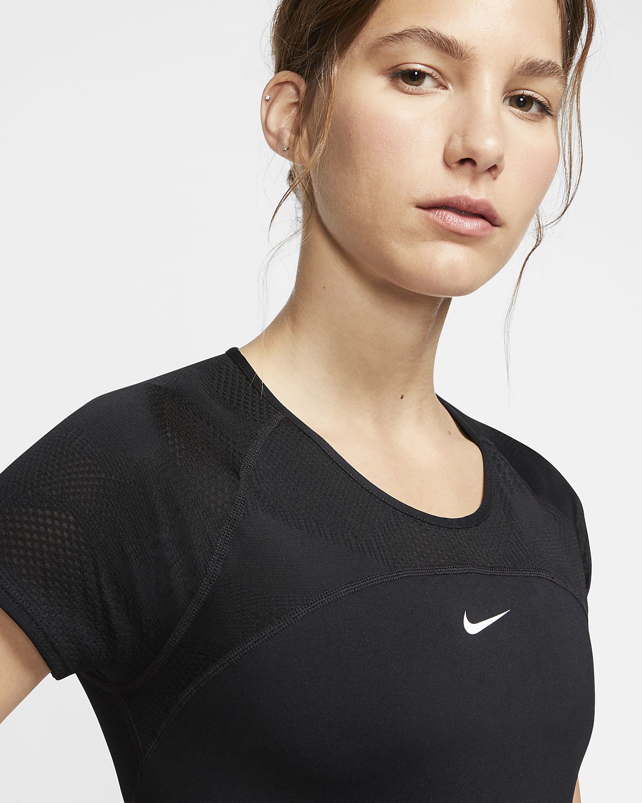 nike dri fit short sleeve shirt womens