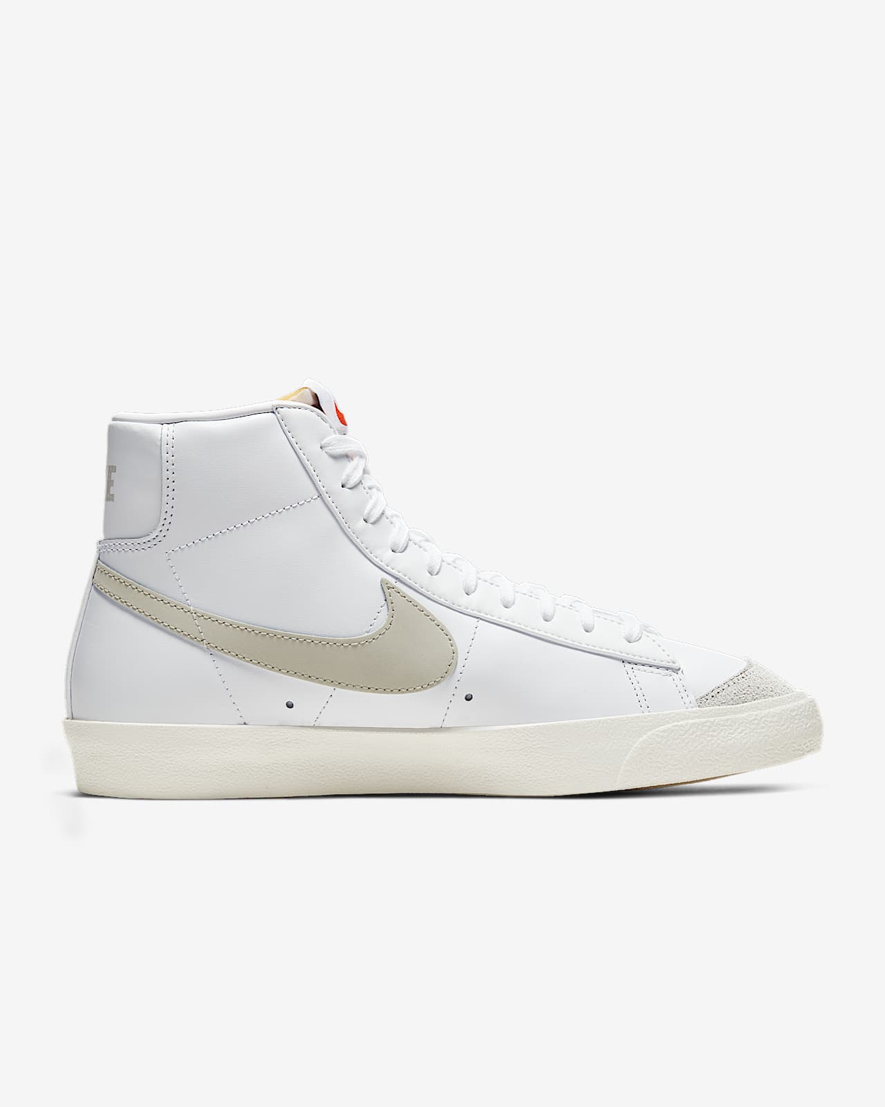 nike blazer vintage mid 77 white blue premium leather shoes
