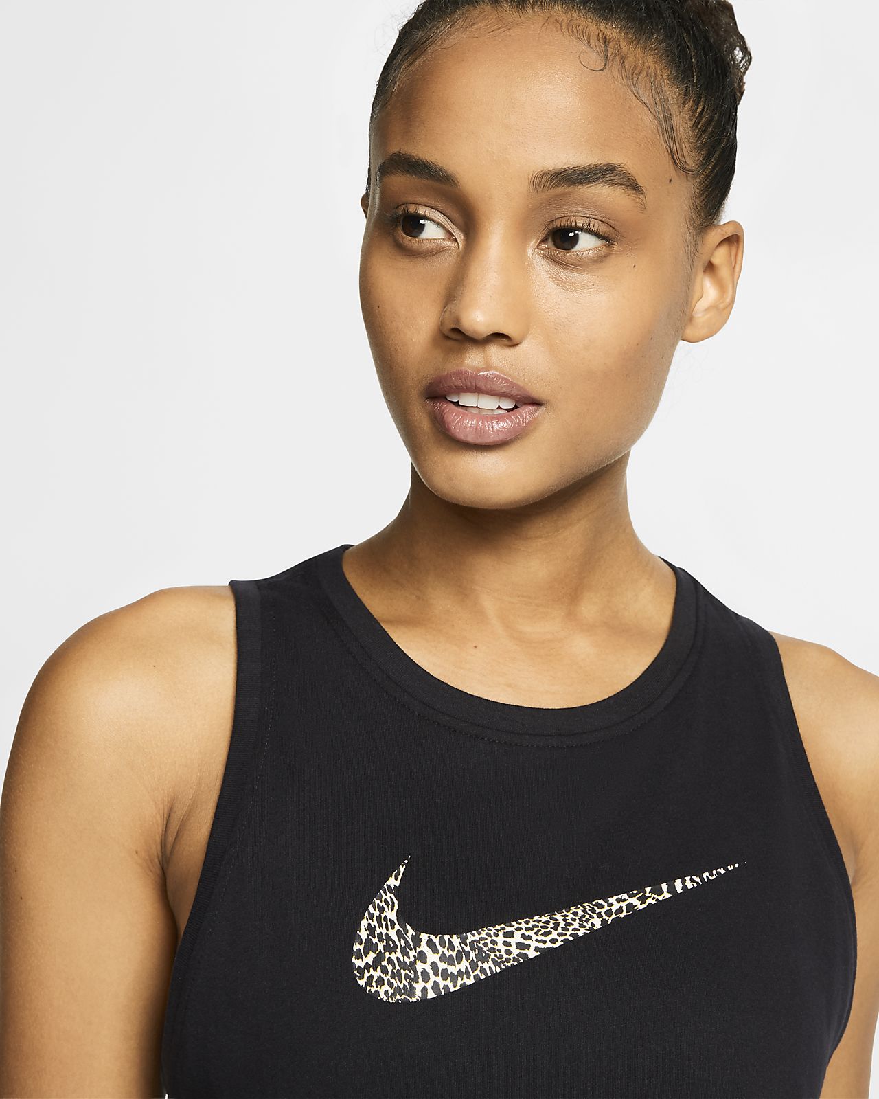 nike leopard swoosh sweatshirt